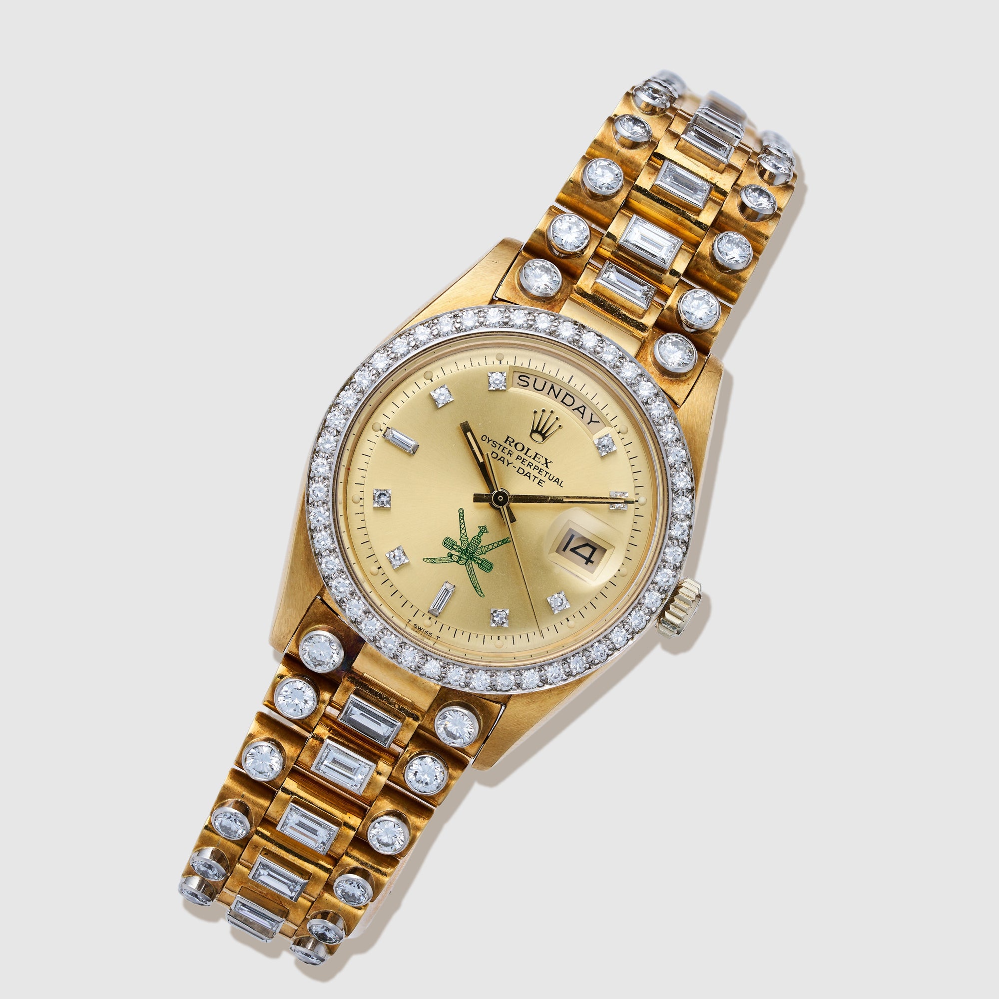 Rolex Yellow Gold Octopussy Day-Date Ref. 1804 Sultan of Oman Watch in Original Box