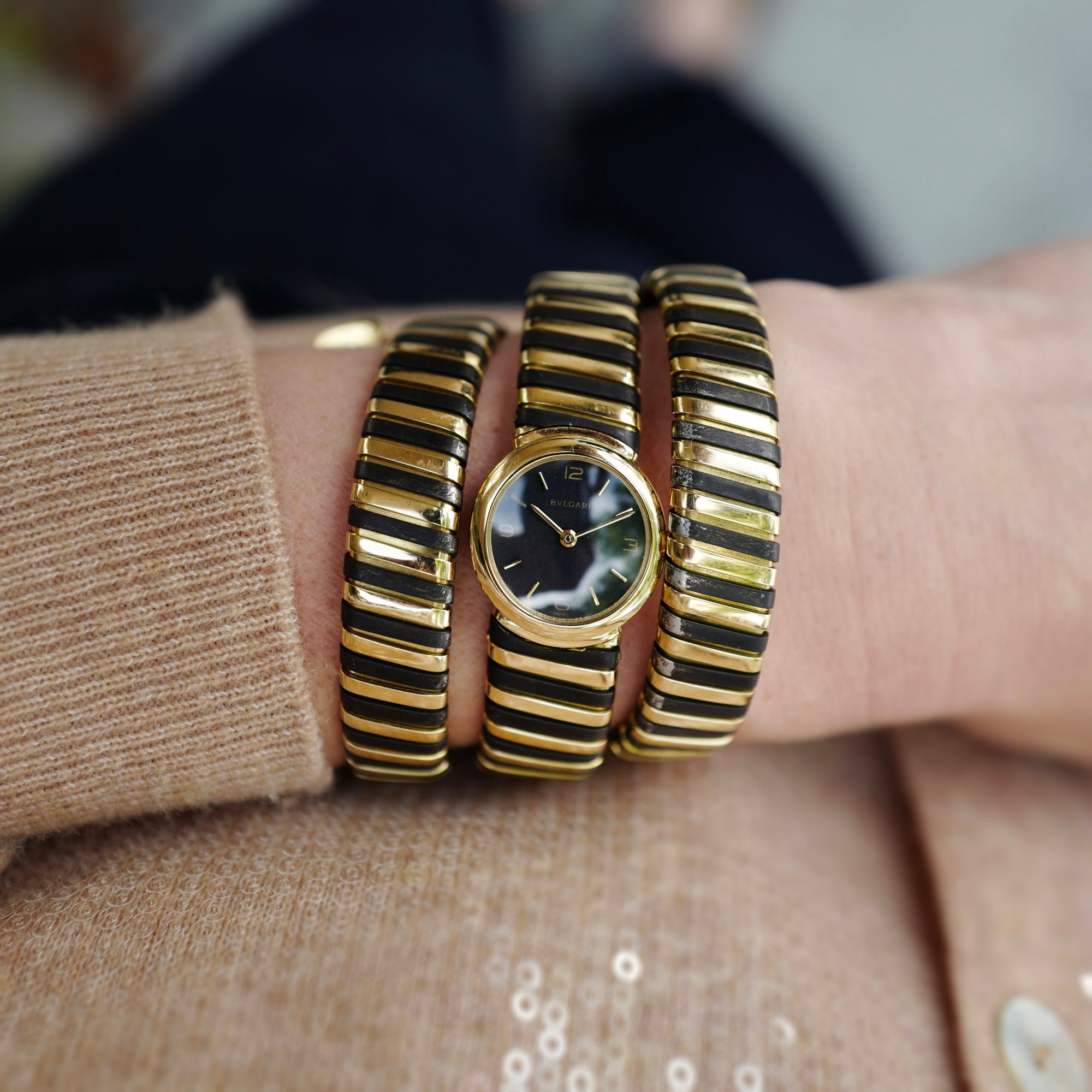 Bulgari Yellow Gold Serpenti Watch, by Gerald Genta Circa 1970s