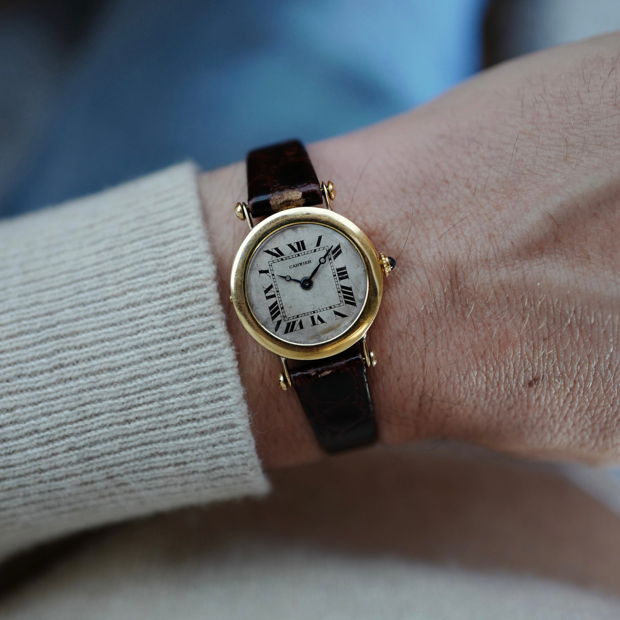 Cartier Yellow Gold Officers Watch, 1910