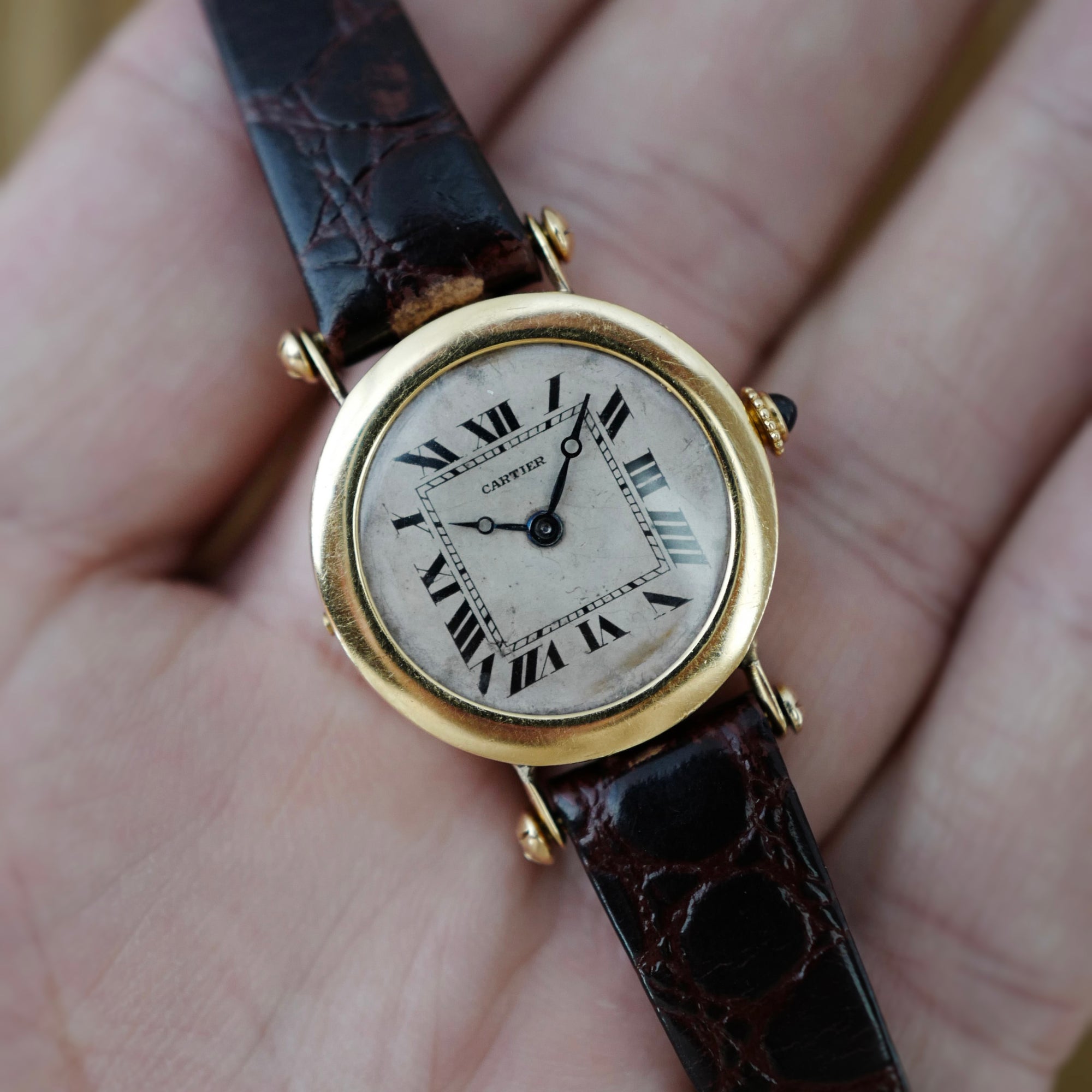 Cartier Yellow Gold Officers Watch, 1910