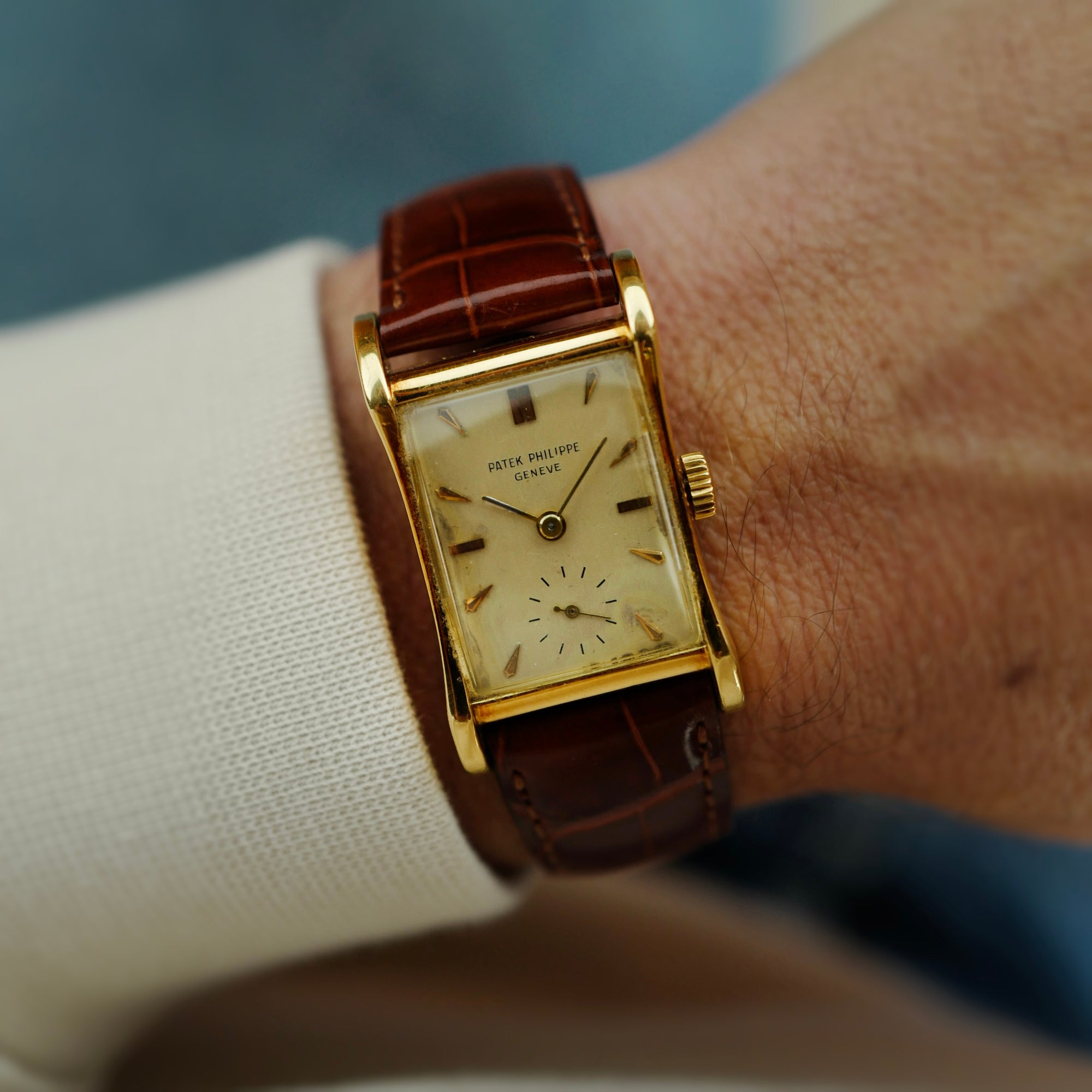 Patek Philippe Yellow Gold Hour Glass Ref. 2456 (New Arrival)