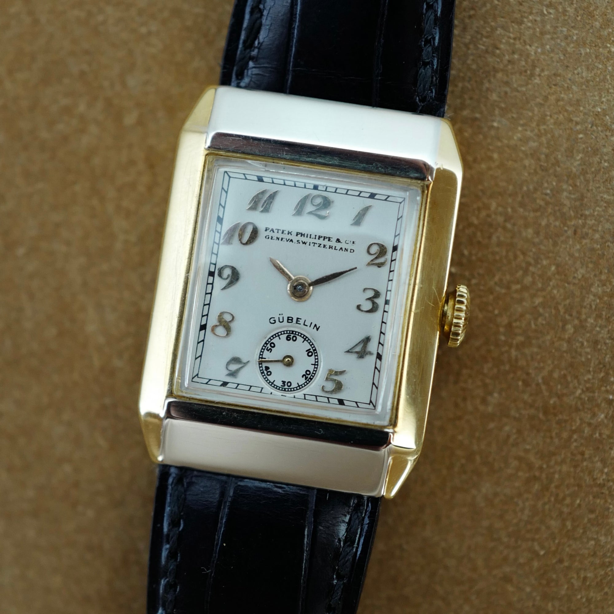 Patek Philippe Yellow & White Gold Gubelin Art Deco Watch
