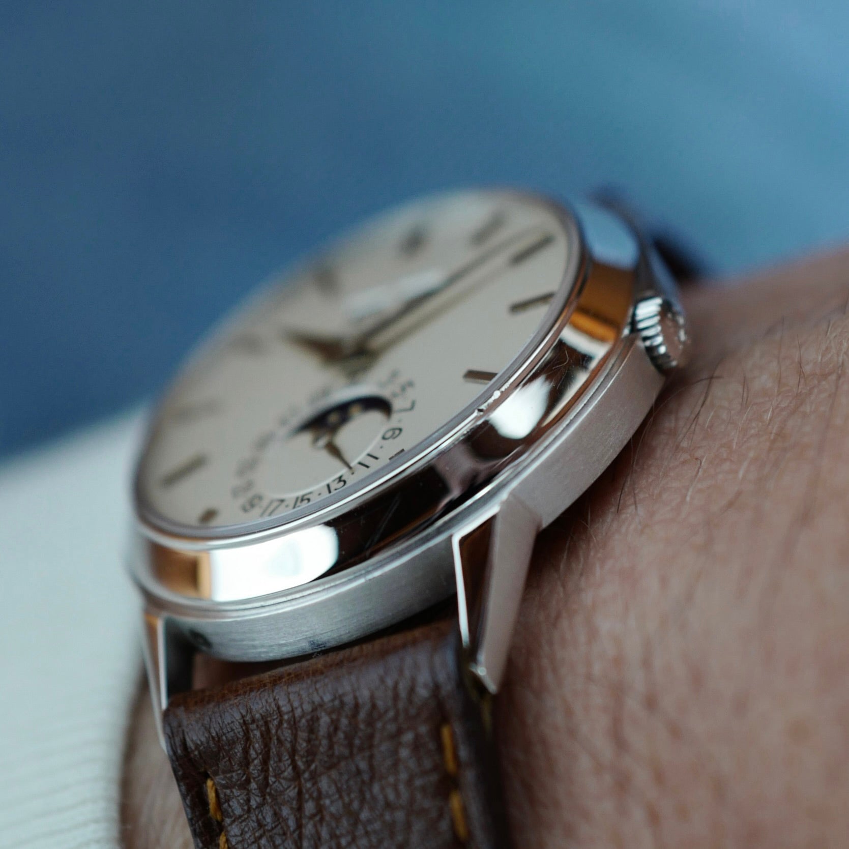 Patek Philippe White Gold Perpetual Calendar Watch Ref. 3448