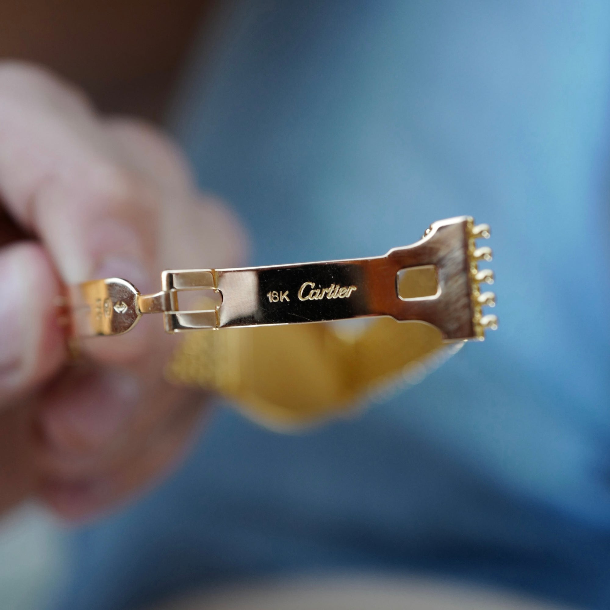 Cartier Yellow Gold Tortue Paris Mecanique Ref. 96081