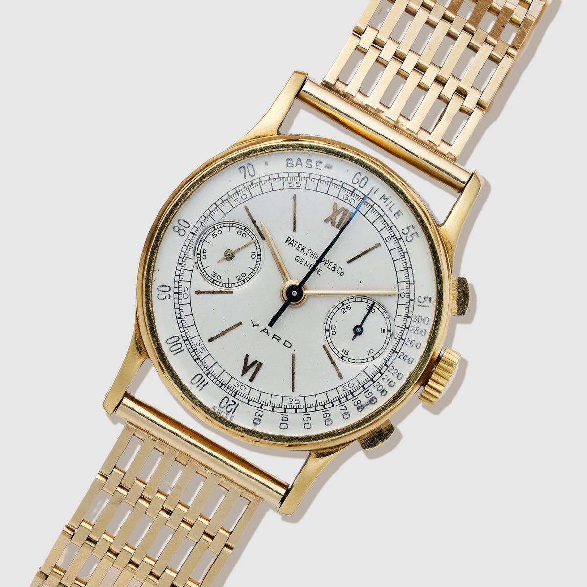 Patek Philippe Yellow Gold Chronograph Ref. 130, Retailed by Yard