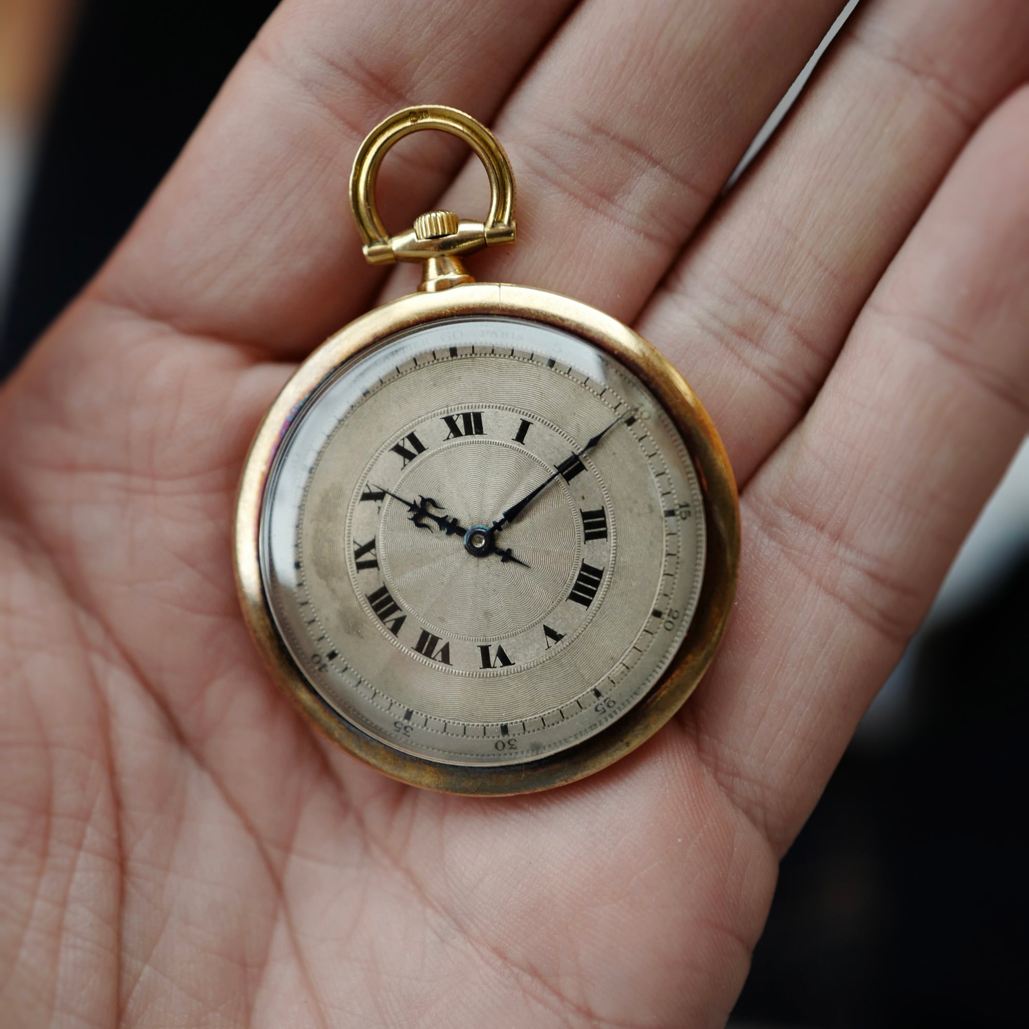 Cartier Yellow Gold Pocket Watch, 1925