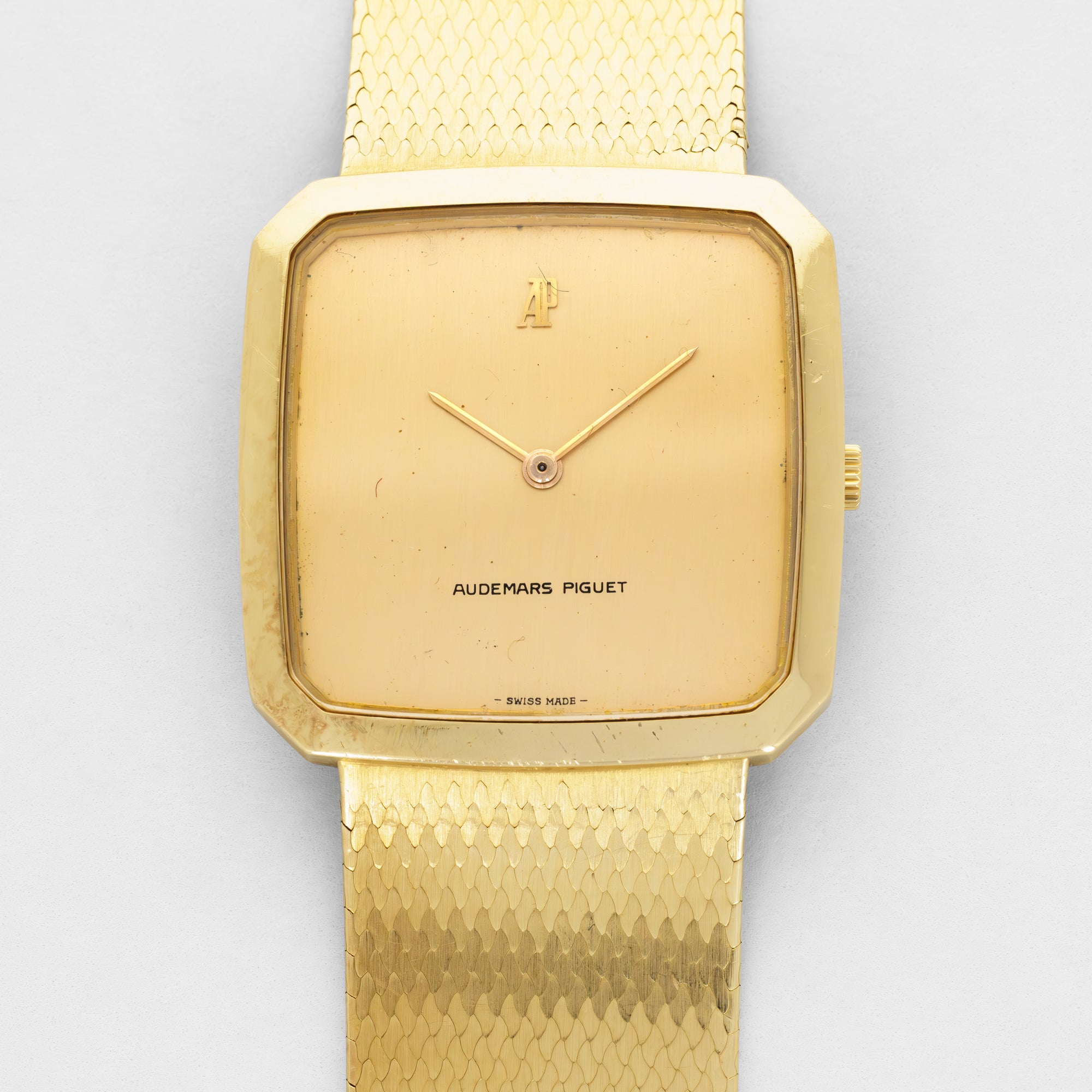 Audemars Piguet Yellow Gold Rectangular Watch