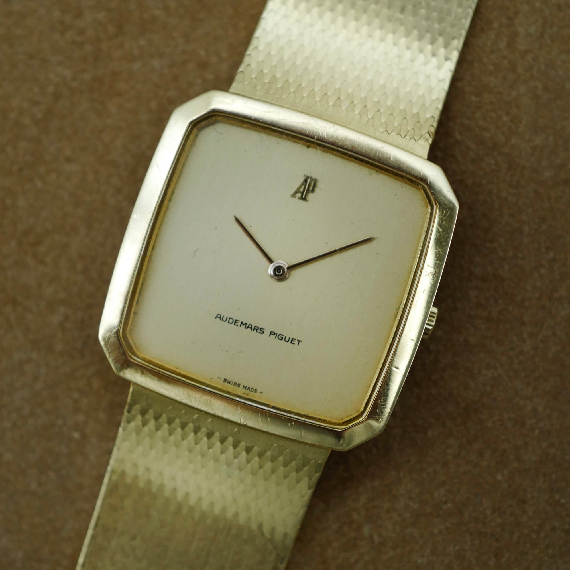 Audemars Piguet Yellow Gold Rectangular Watch