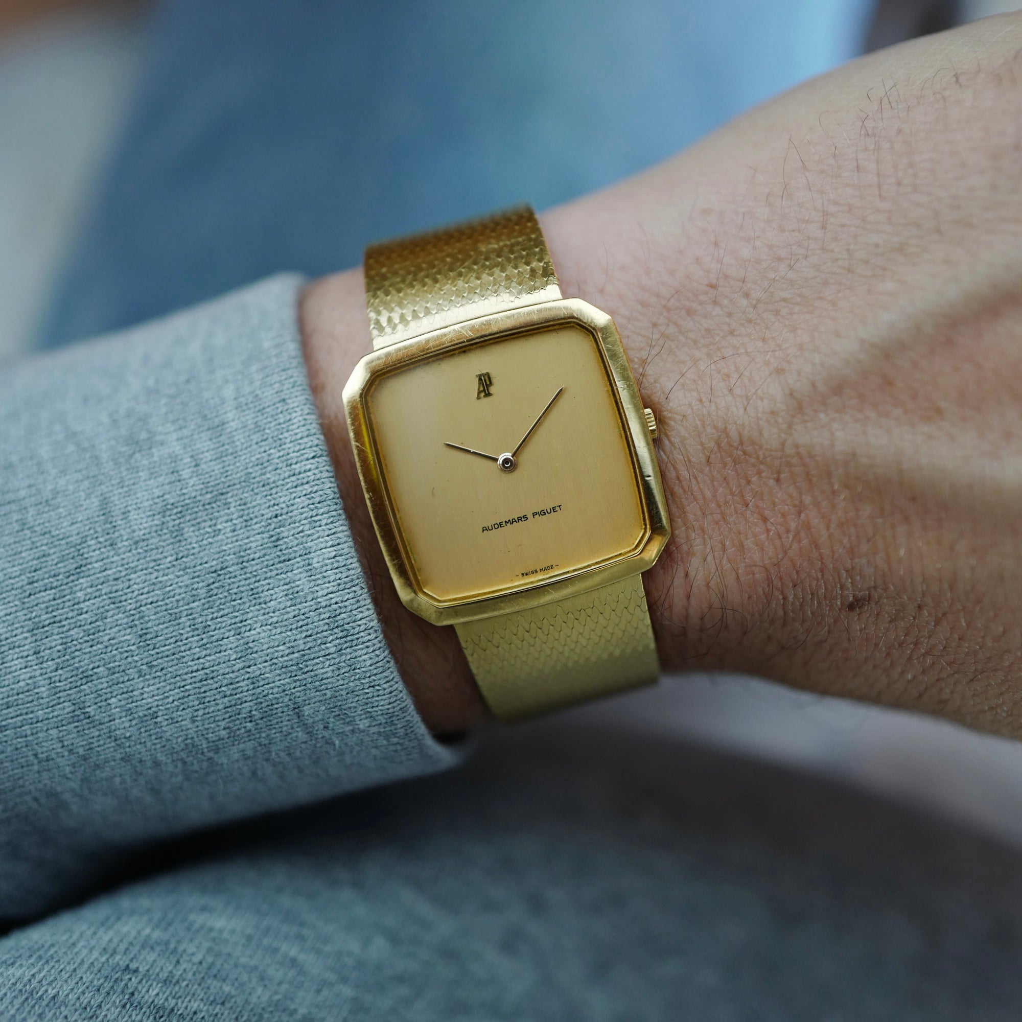 Audemars Piguet Yellow Gold Rectangular Watch