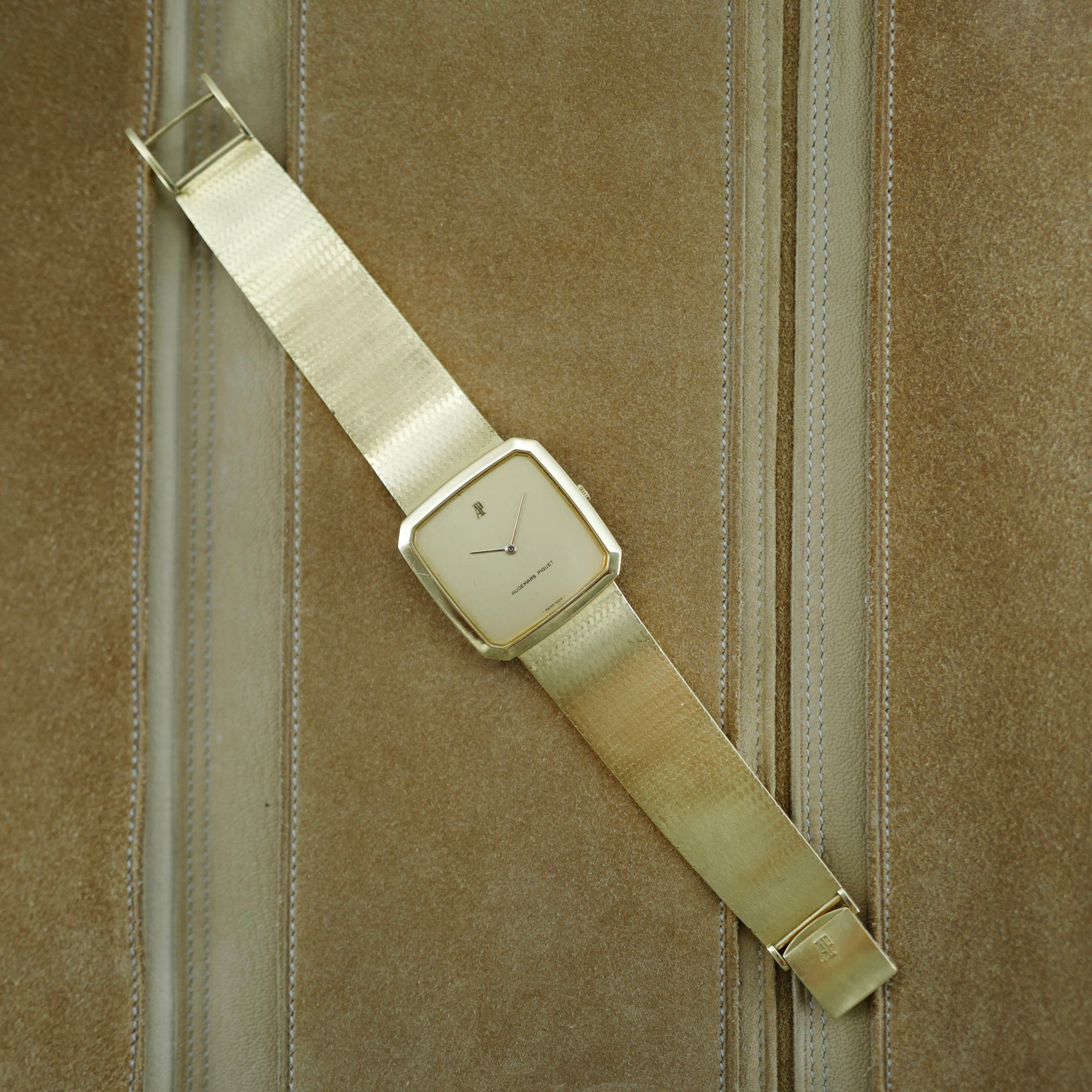 Audemars Piguet Yellow Gold Rectangular Watch