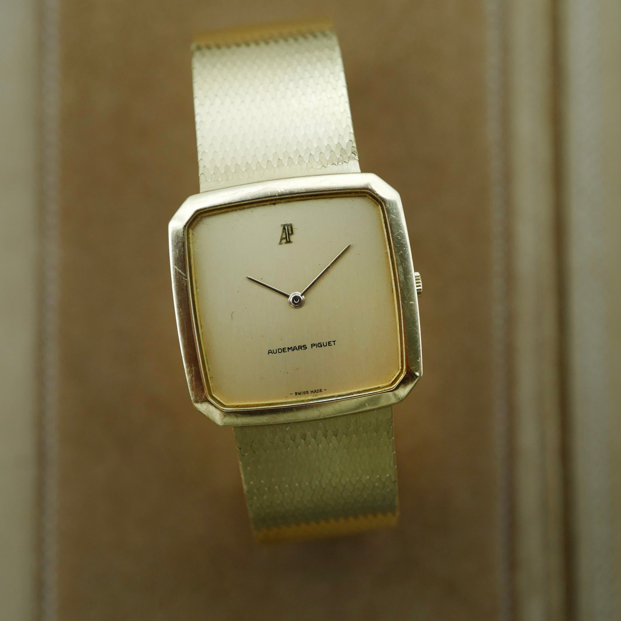 Audemars Piguet Yellow Gold Rectangular Watch