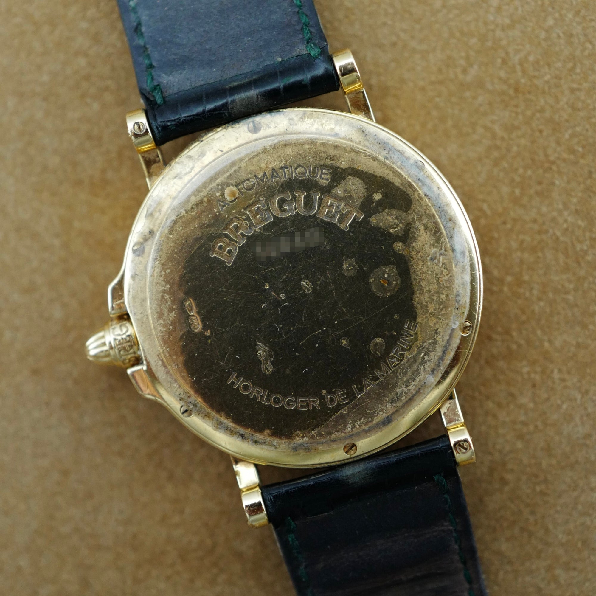 Breguet Yellow Gold Emerald &amp; Diamond Watch (New Arrival)