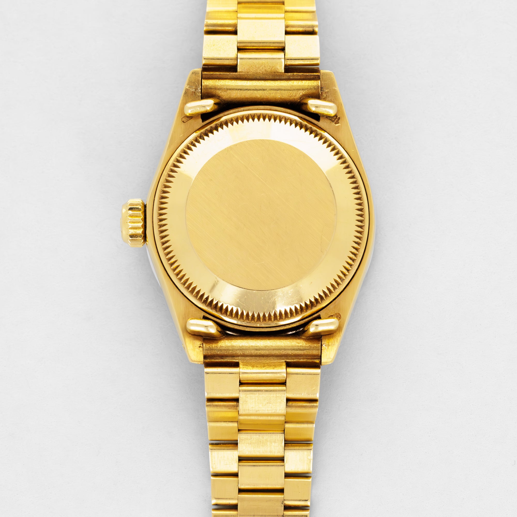 Rolex - Rolex Yellow Gold Datejust Ref. 6907 Blue Stella Dial with Diamond and Emerald Bezel - The Keystone Watches