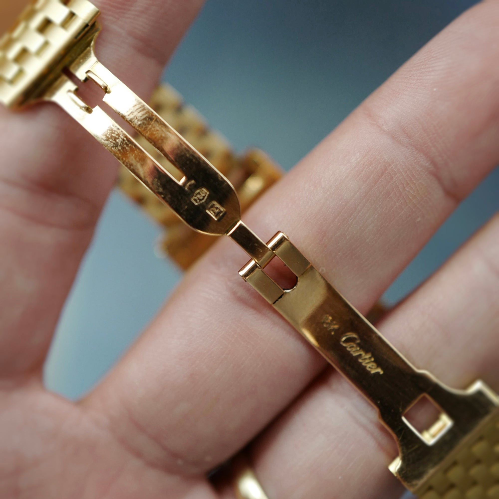 Cartier Yellow Gold Tank Normale Bracelet Watch  Ref. 78092 (New Arrival)