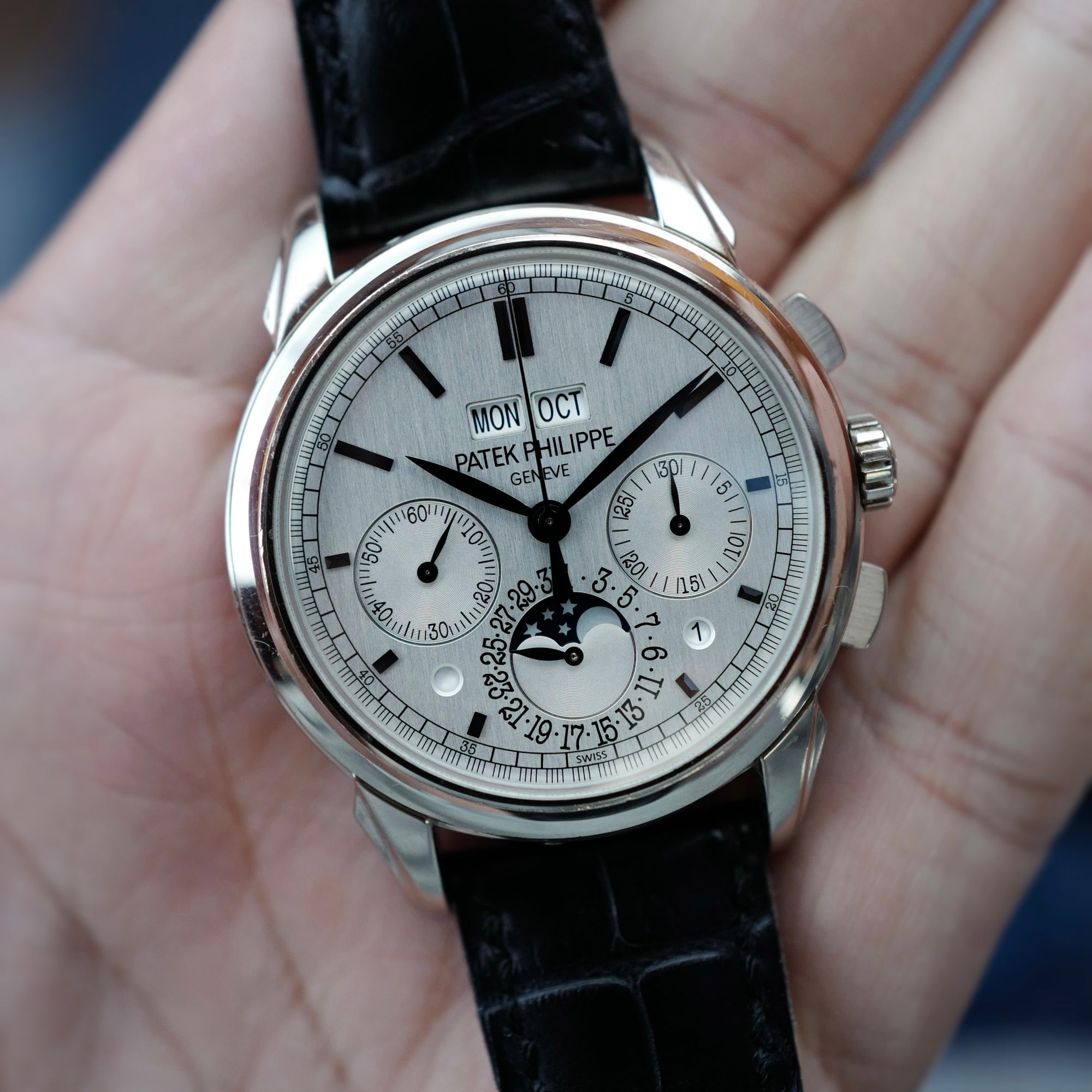 Patek Philippe White Gold Perpetual Calendar Chronograph Ref. 5270G (New Arrival)