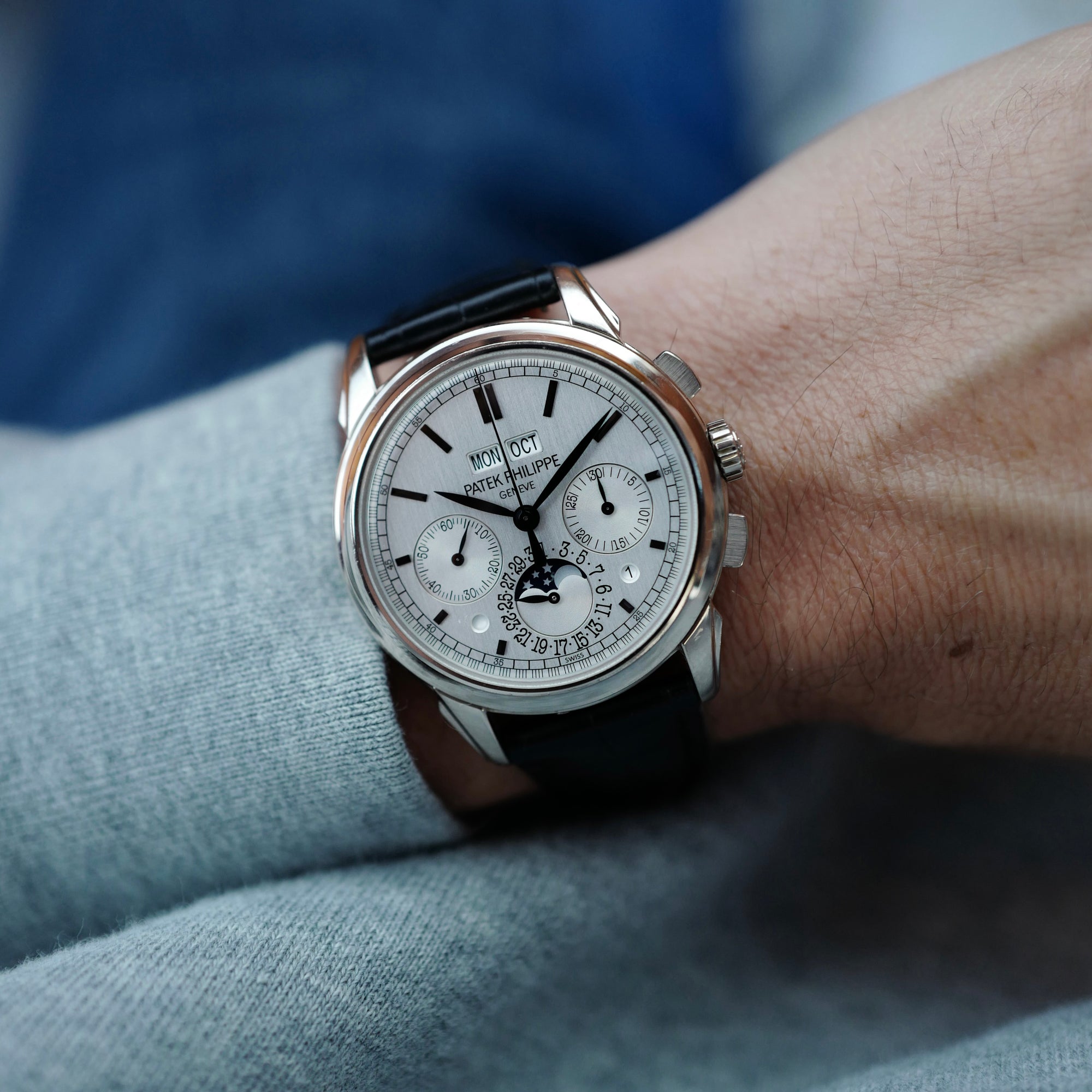 Patek Philippe White Gold Perpetual Calendar Chronograph Ref. 5270G (New Arrival)