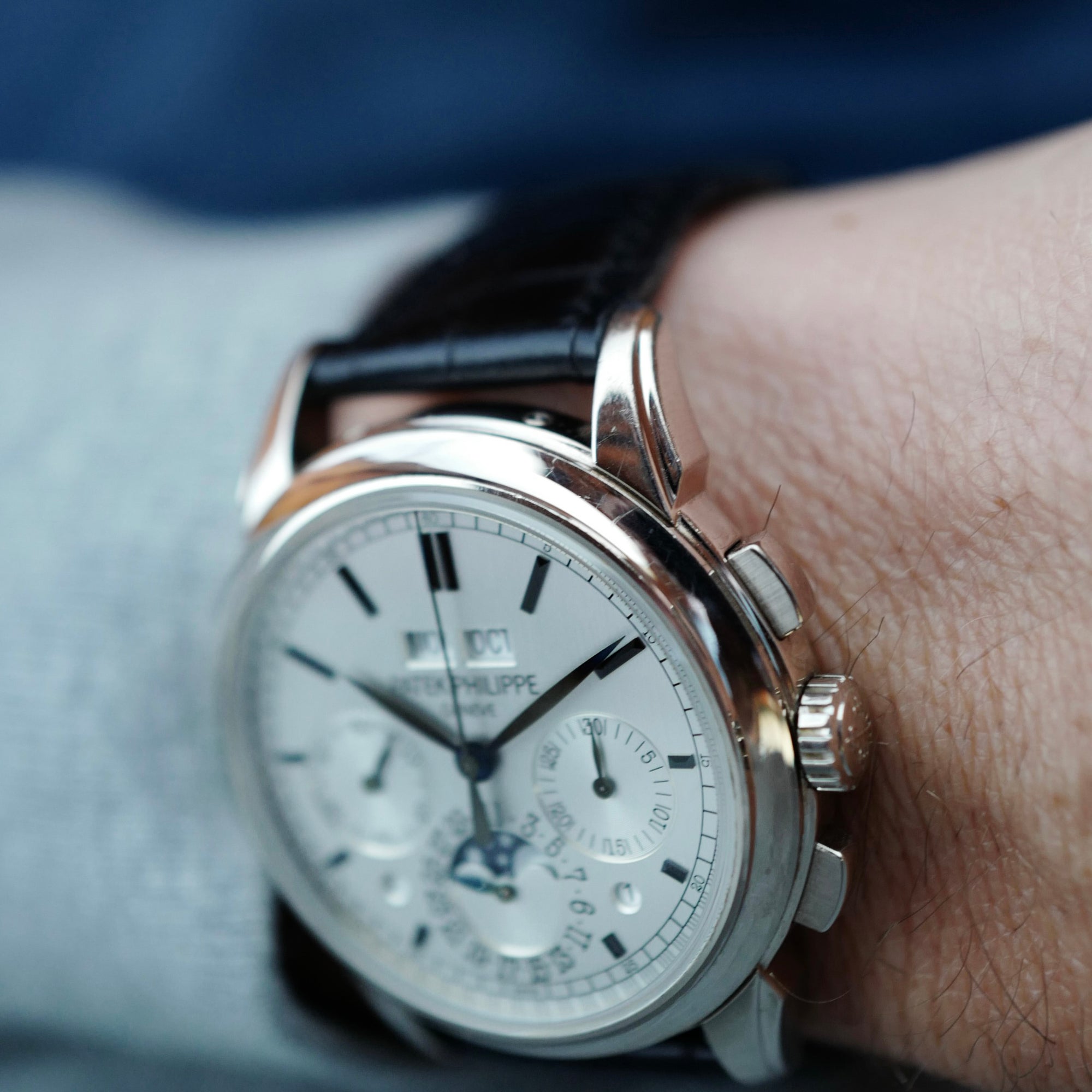Patek Philippe White Gold Perpetual Calendar Chronograph Ref. 5270G (New Arrival)