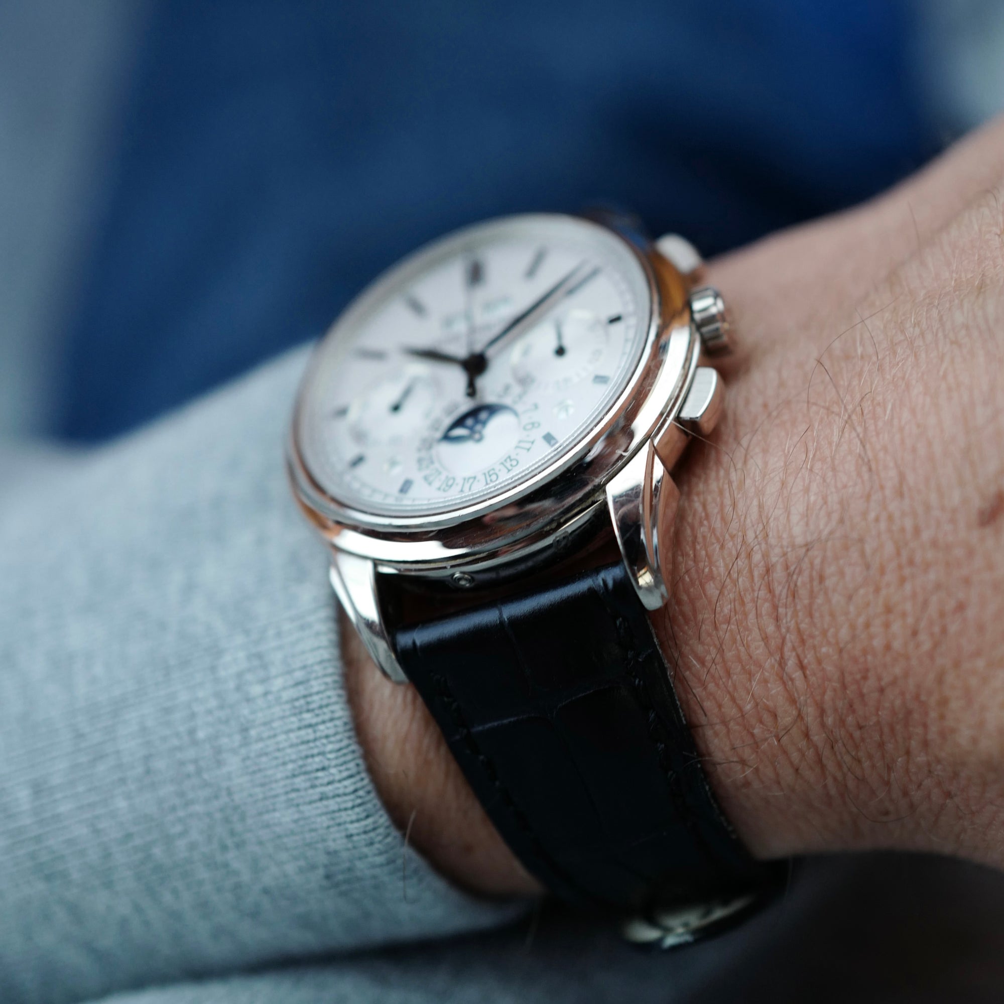 Patek Philippe - Patek Philippe White Gold Perpetual Calendar Chronograph Ref. 5270G - The Keystone Watches