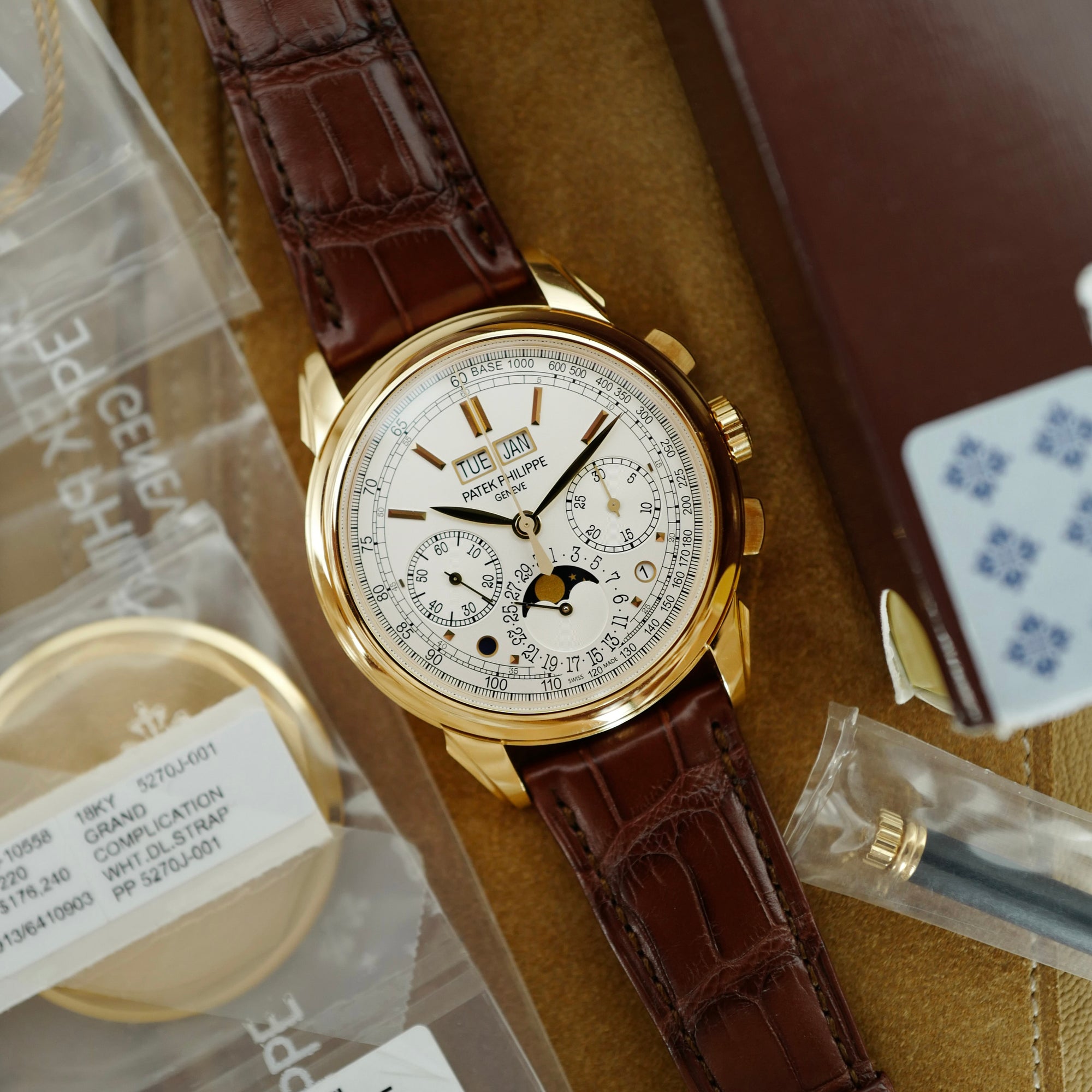 Patek Philippe Yellow Gold Perpetual Calendar Chronograph Ref. 5270 (New Arrival)