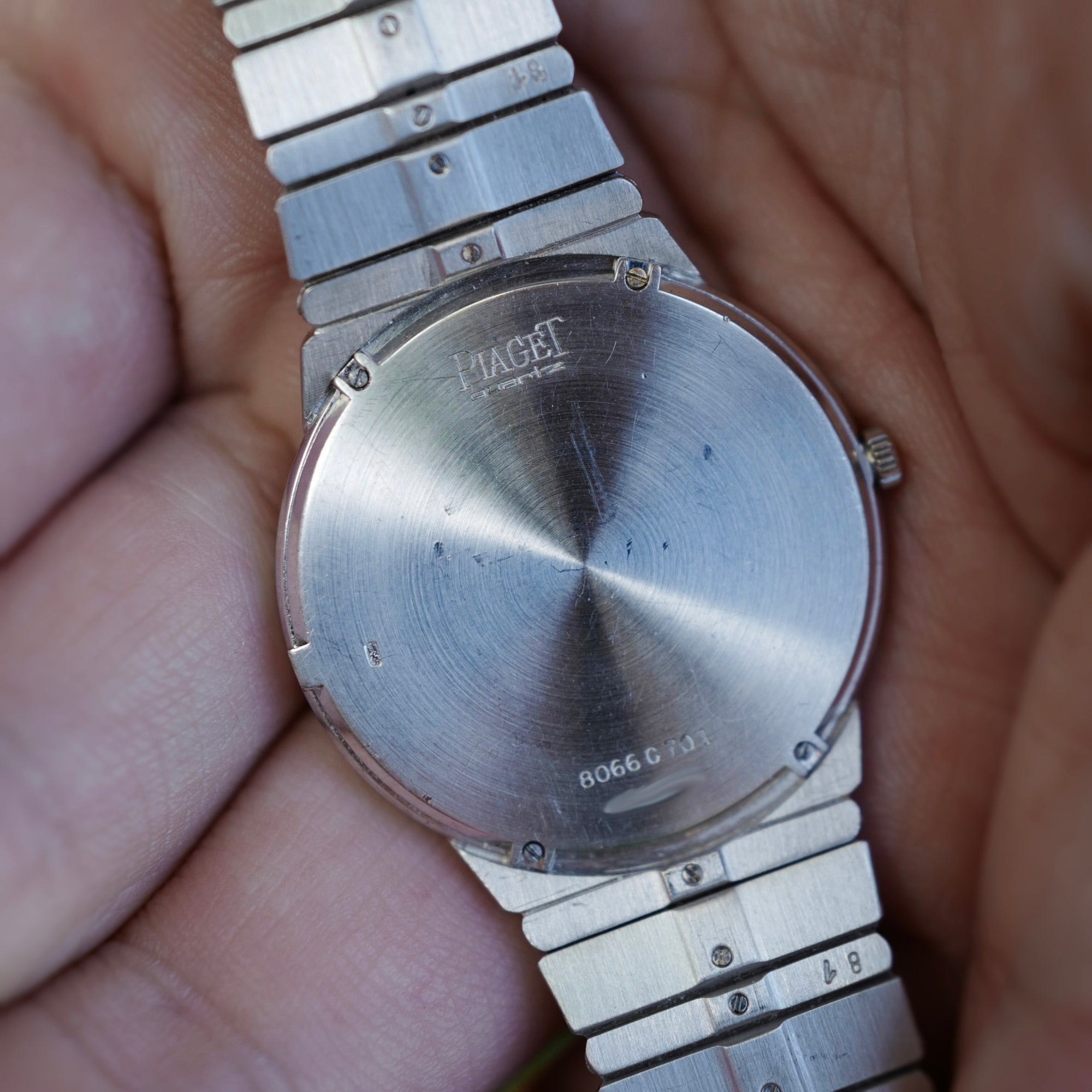 Piaget White Gold Diamond And Lapis Watch Ref. 8066