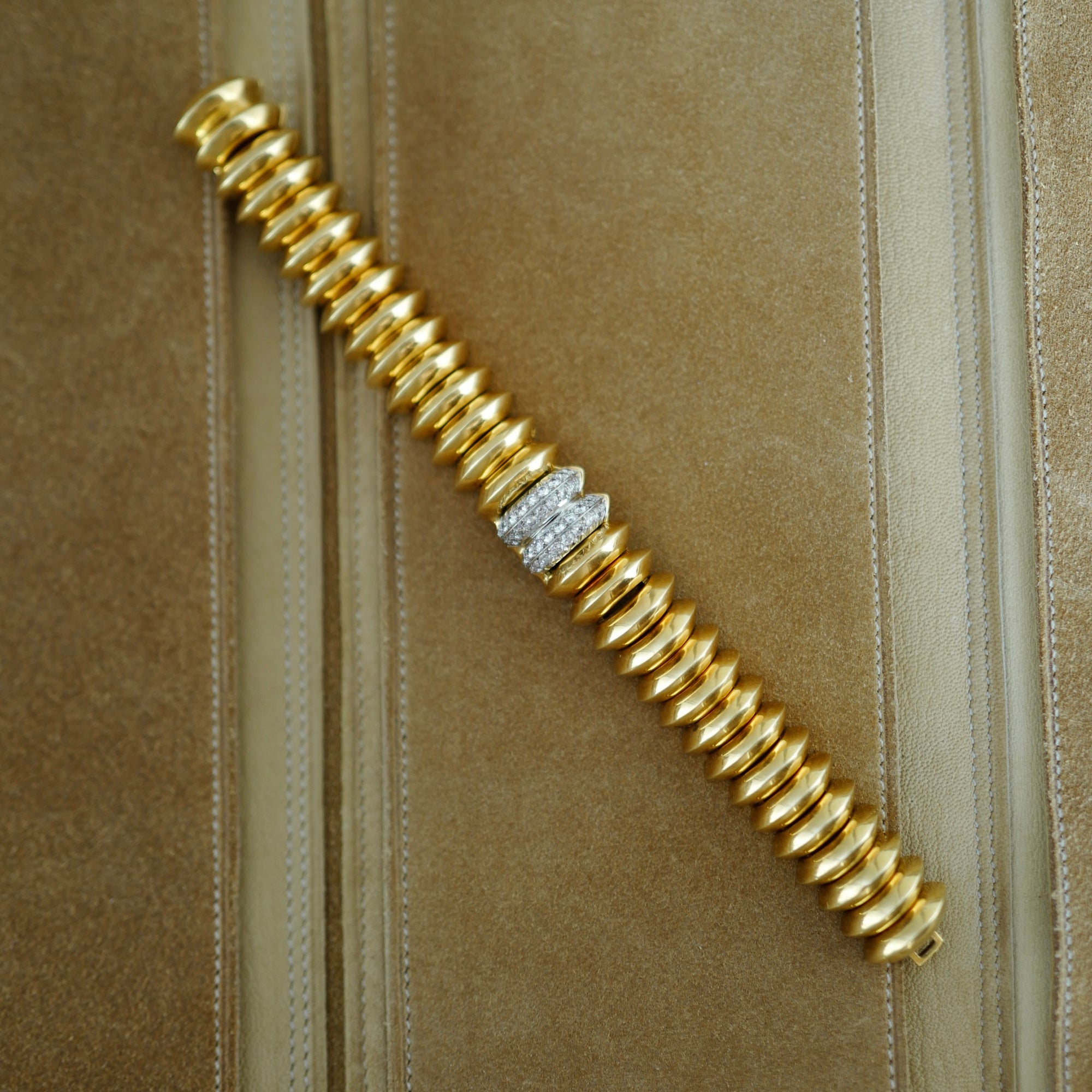 Cartier Yellow Gold Pave Diamond Cover Watch (New Arrival)