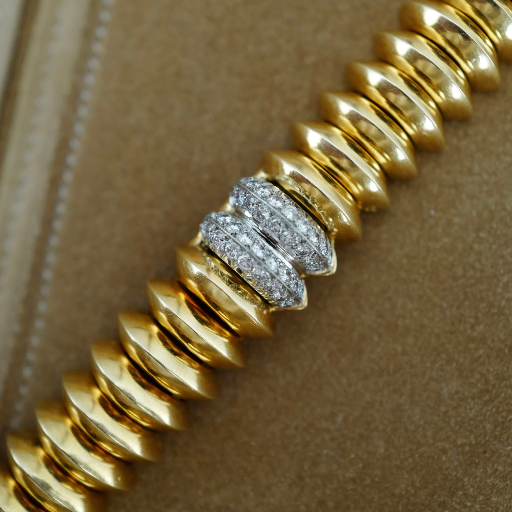 Cartier Yellow Gold Pave Diamond Cover Watch (New Arrival)