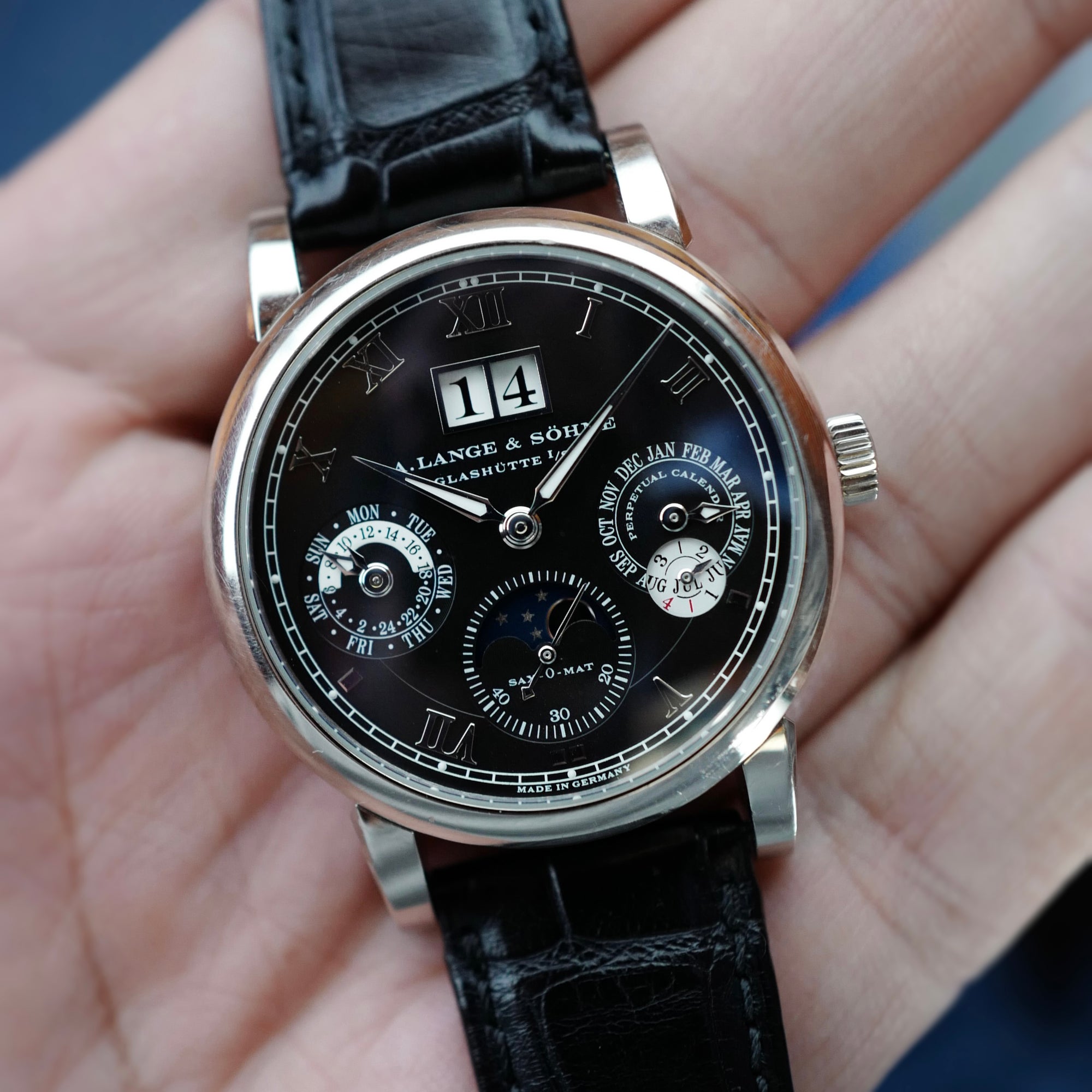A. Lange &amp; Sohne White Gold Perpetual Calendar Watch Ref. 310.026 (New Arrival)