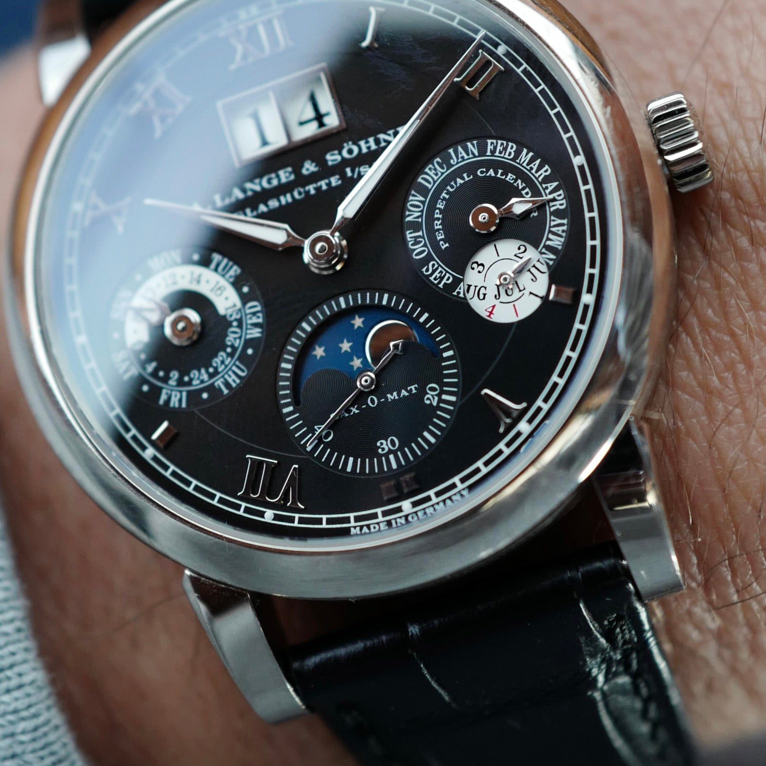 A. Lange &amp; Sohne White Gold Perpetual Calendar Watch Ref. 310.026 (New Arrival)