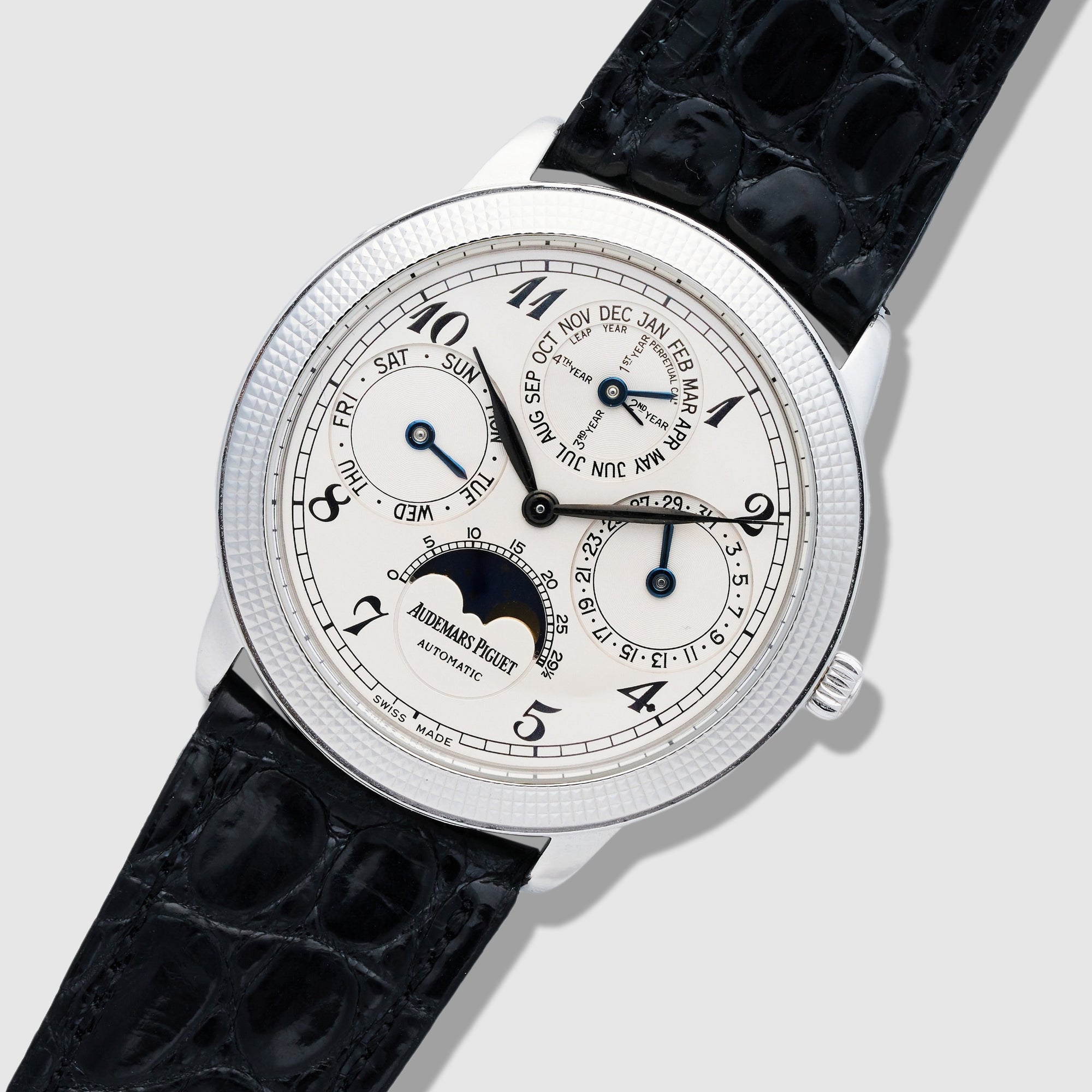 Audemars Piguet White Gold Perpetual Calendar Watch Ref. 25850