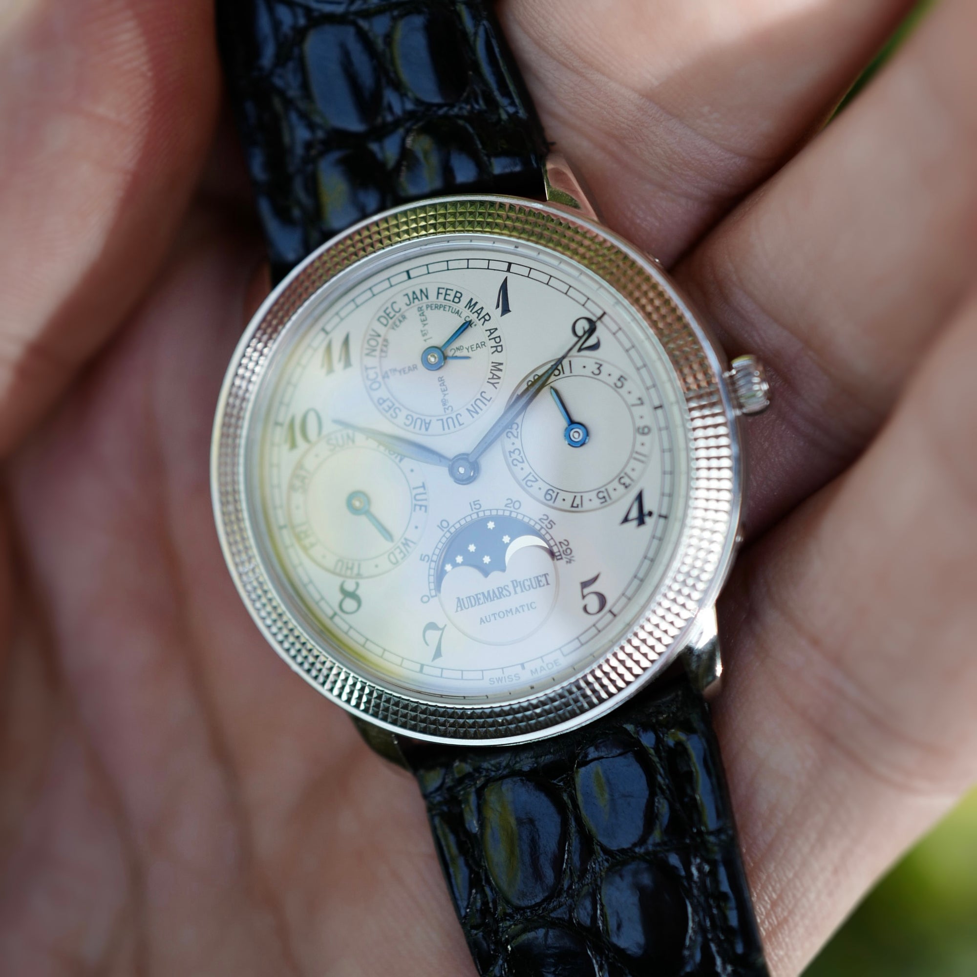 Audemars Piguet Platinum Quantieme Perpetual Calendar Watch Ref. 25850