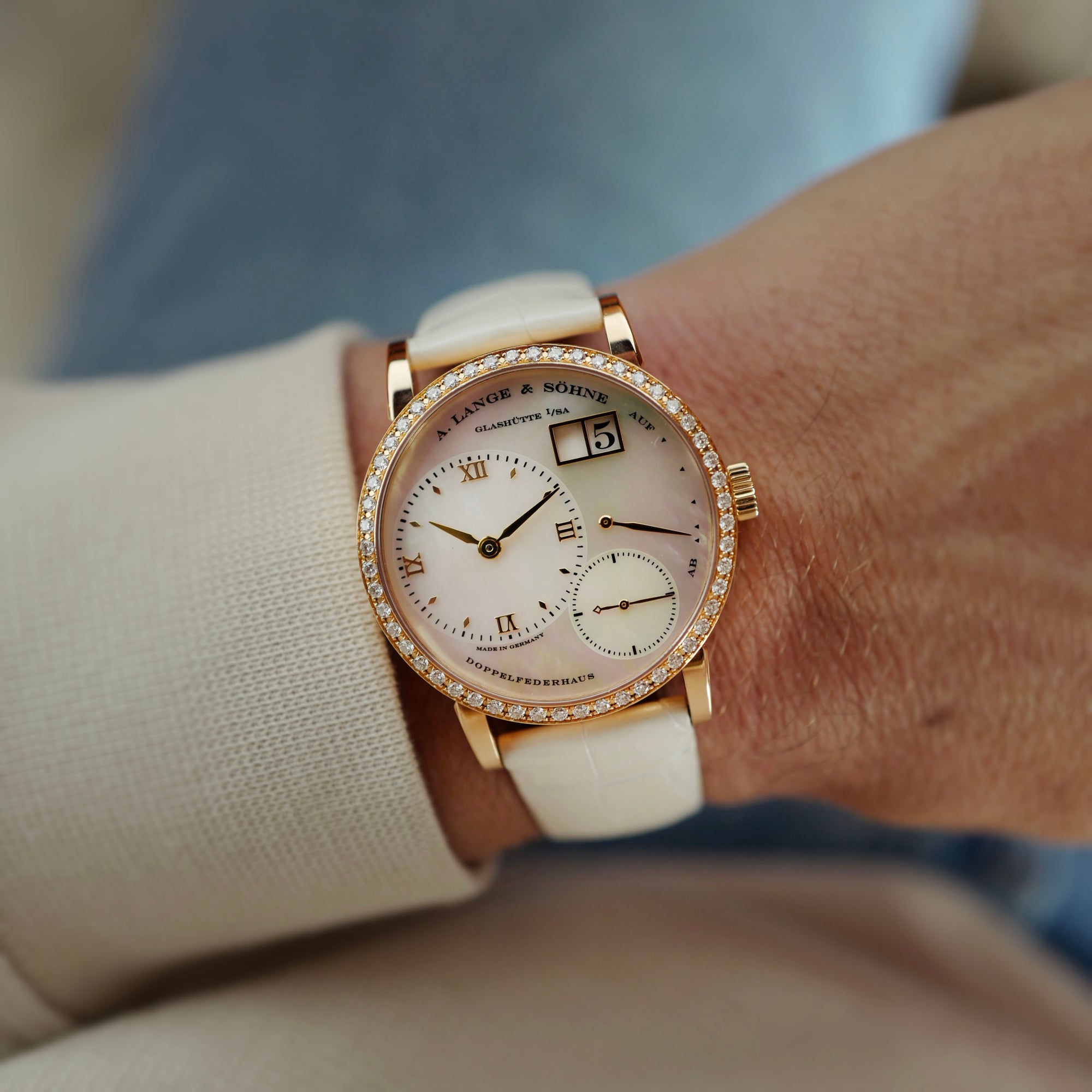 A. Lange &amp; Sohne Rose Gold Little Lange 1 Ref. 813.047 (New Arrival)