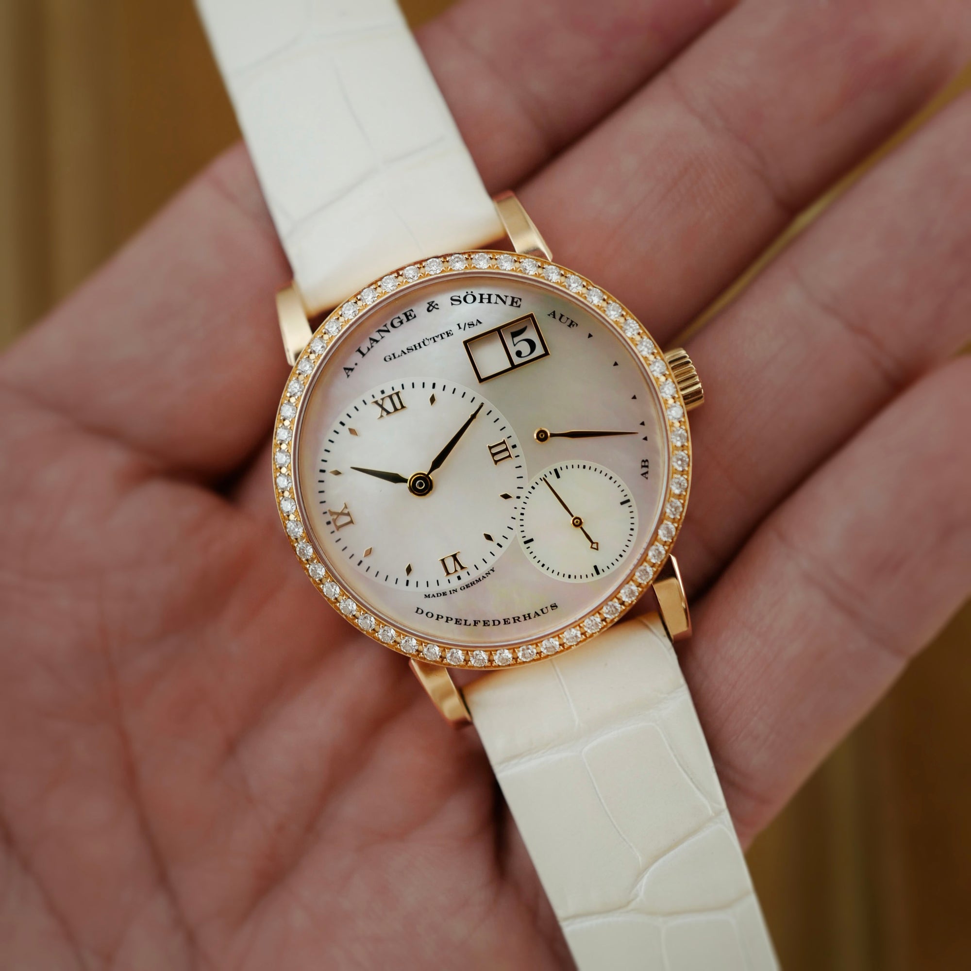 A. Lange &amp; Sohne Rose Gold Little Lange 1 Ref. 813.047 (New Arrival)