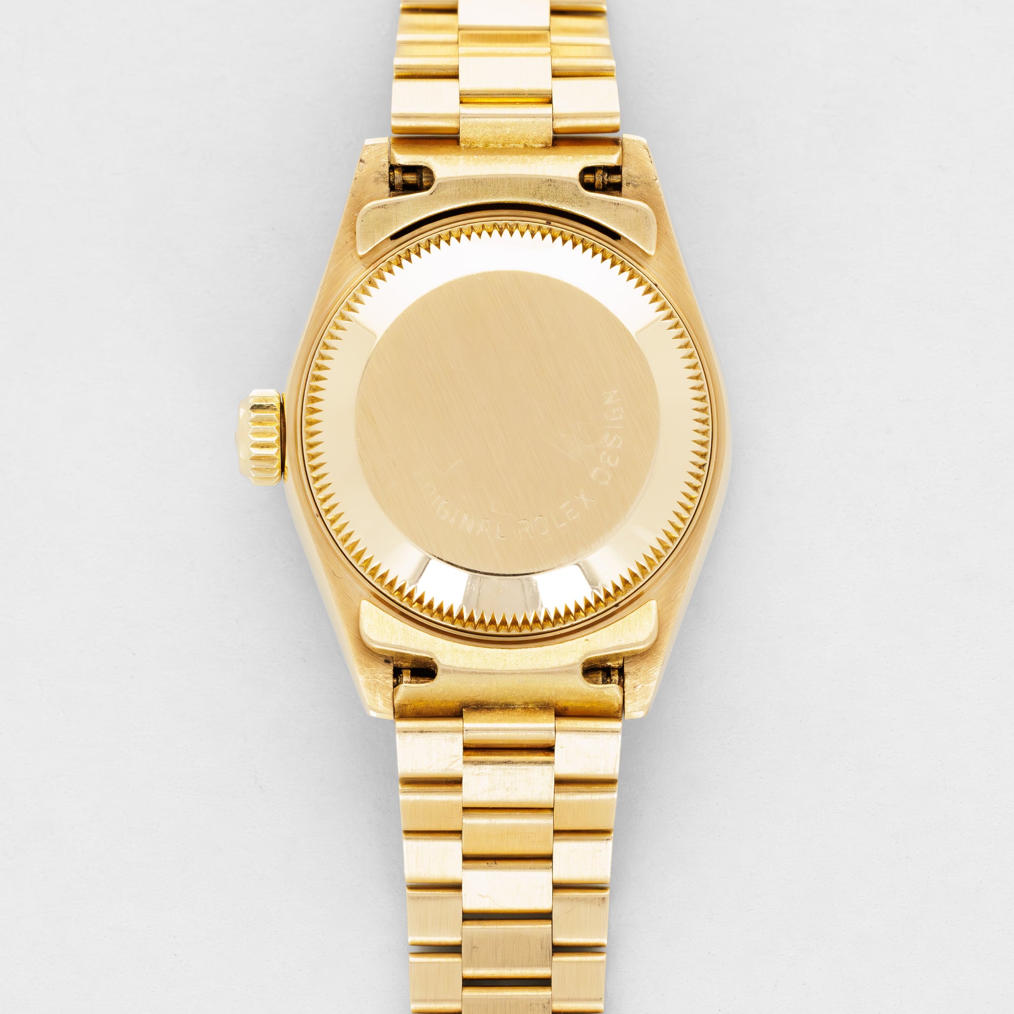 Rolex Yellow Gold Datejust 69068G Burnt Orange Vignette Dial with Ruby and Diamond Bezel