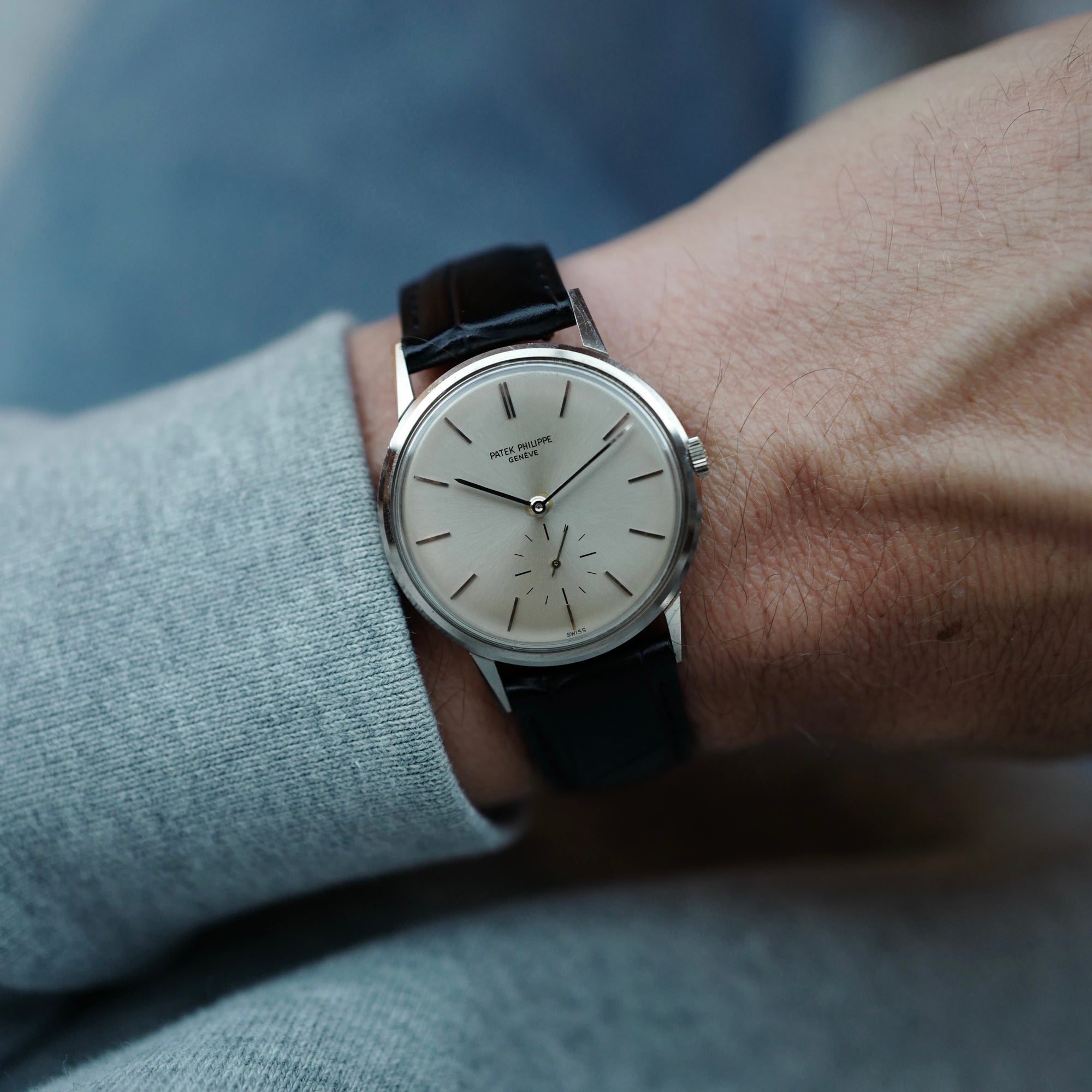 Patek Philippe White Gold Calatrava Watch Ref. 3416 with Archive (New Arrival)