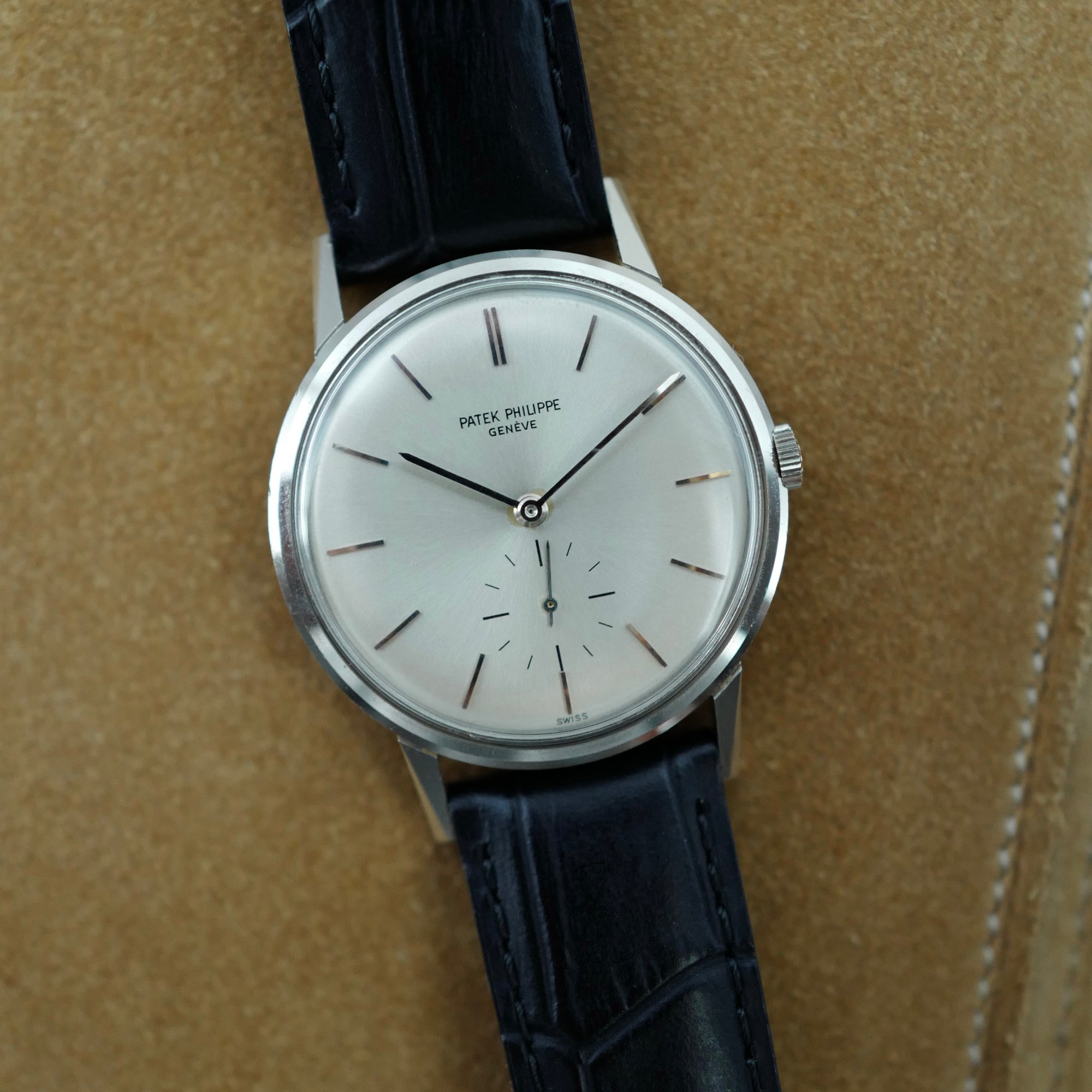 Patek Philippe White Gold Calatrava Watch Ref. 3416 with Archive (New Arrival)