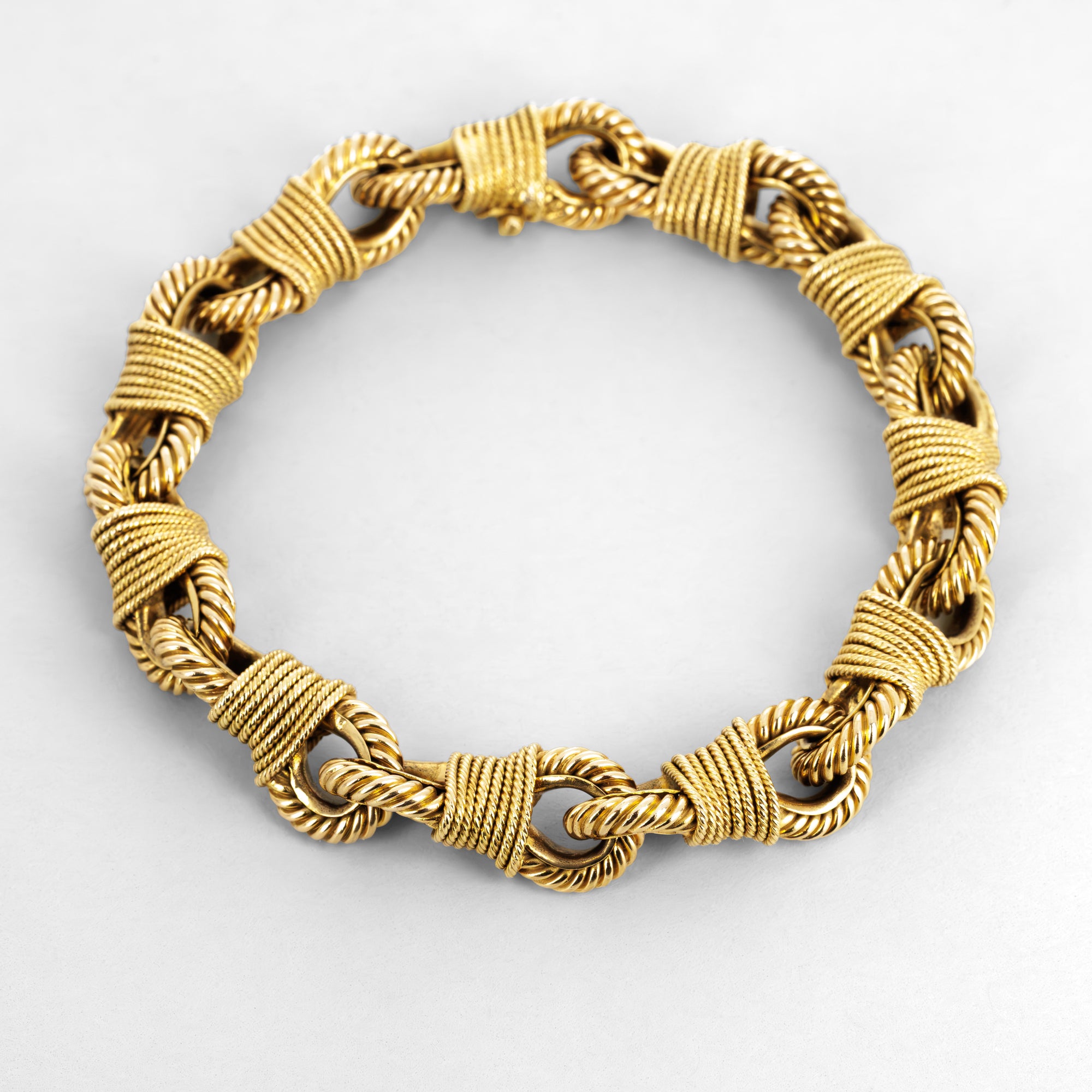 Hermes by George Lenfant Yellow Gold Bracelet