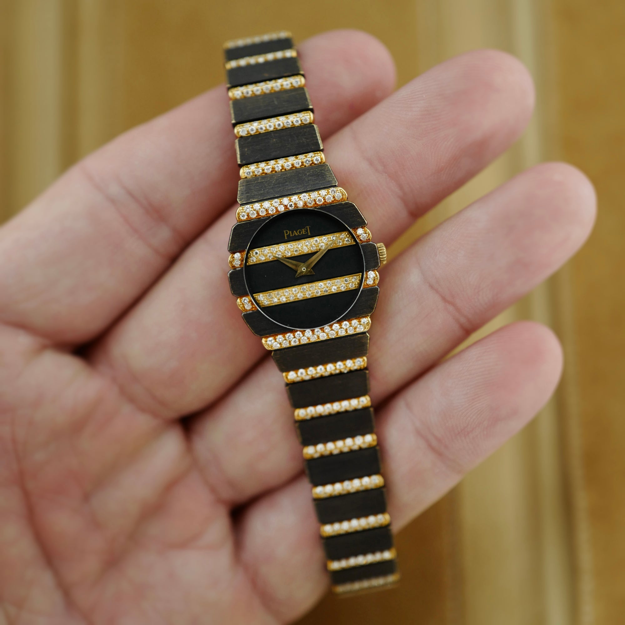 Piaget Yellow Gold Polo Diamond Watch Ref. 861 (New Arrival)