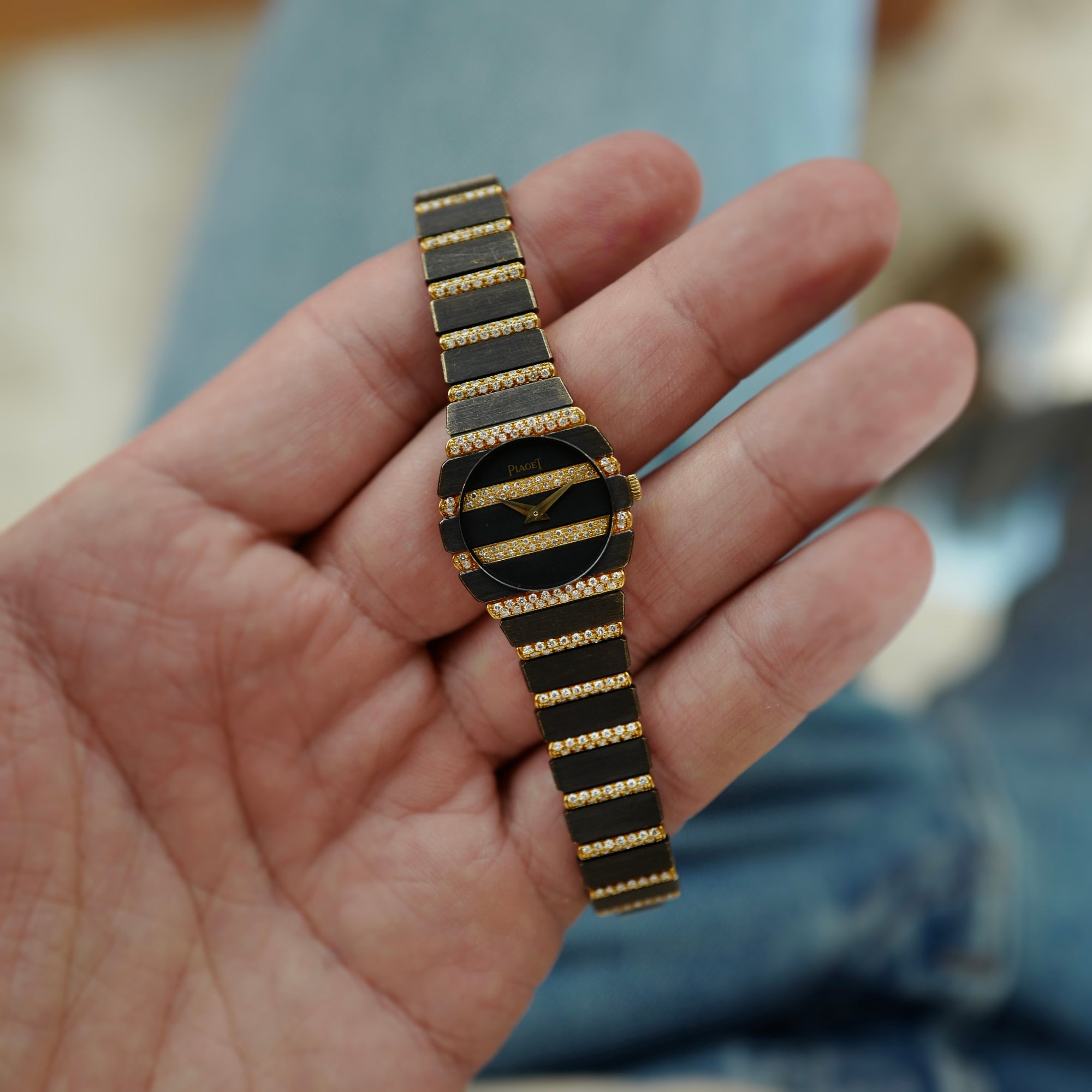 Piaget Yellow Gold Polo Diamond Watch Ref. 861 (New Arrival)