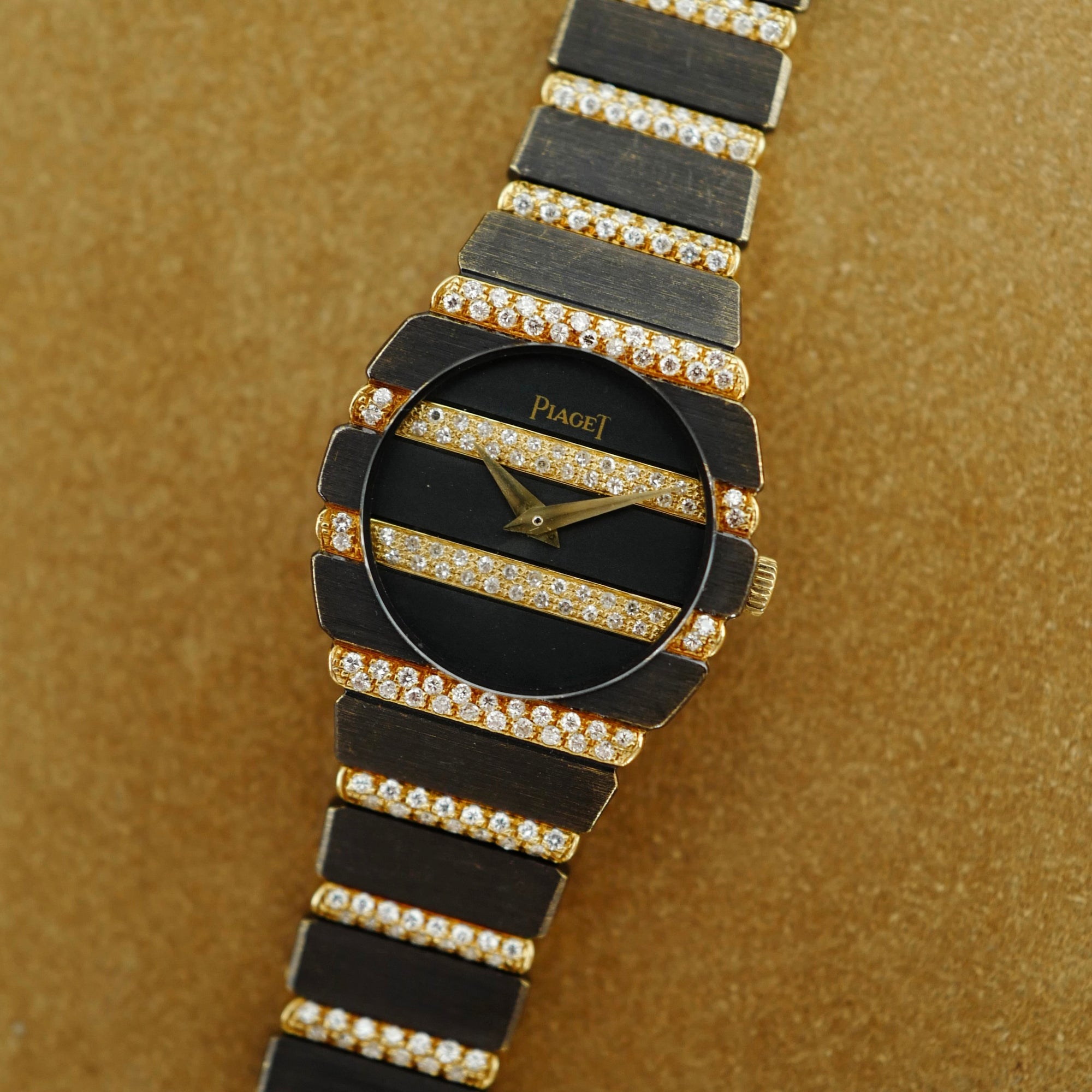 Piaget Yellow Gold Polo Diamond Watch Ref. 861 (New Arrival)