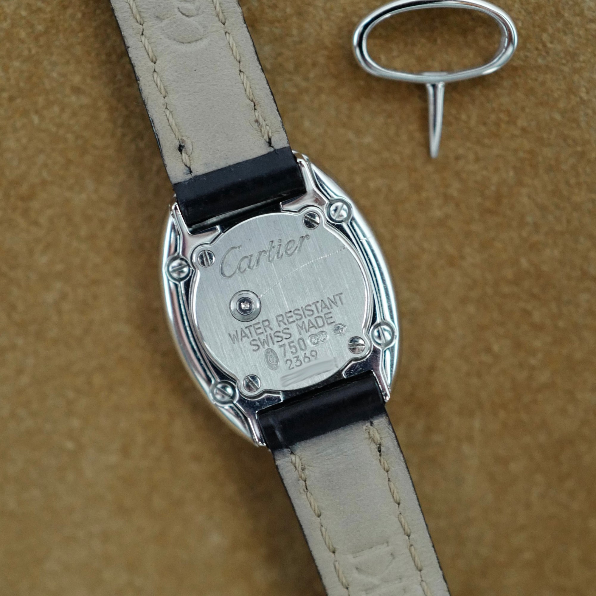 Cartier White Gold Mini Baignoire Ref. W1518956 (New Arrival)