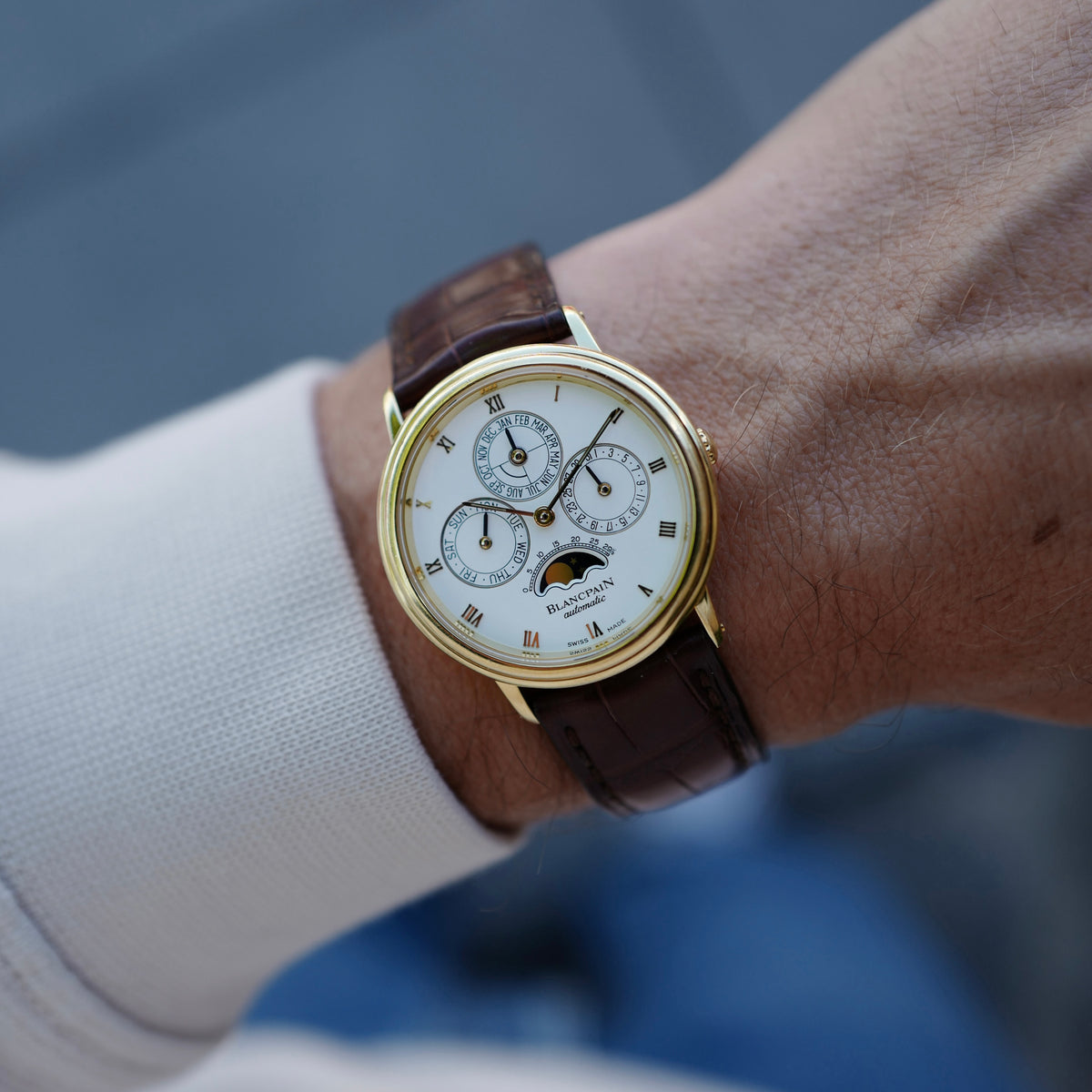 Blancpain Yellow Gold Villeret Quantieme Perpetual Ref. 5495
