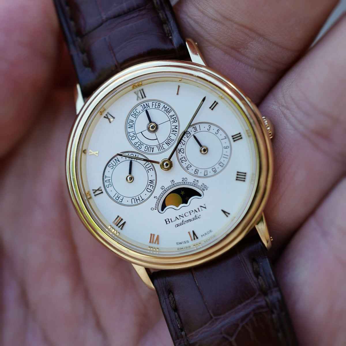 Blancpain Yellow Gold Villeret Quantieme Perpetual Ref. 5495