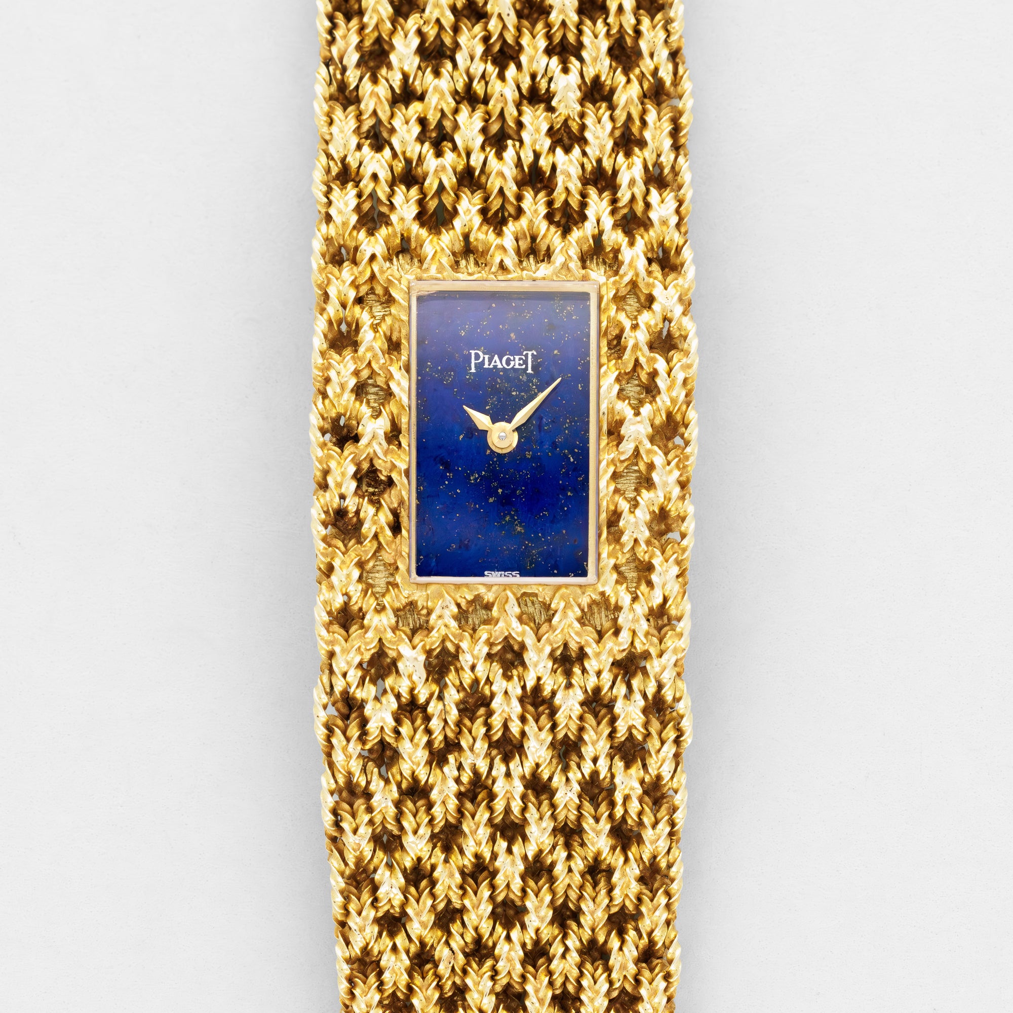 Piaget Yellow Gold Lapis Braided Bracelet Watch