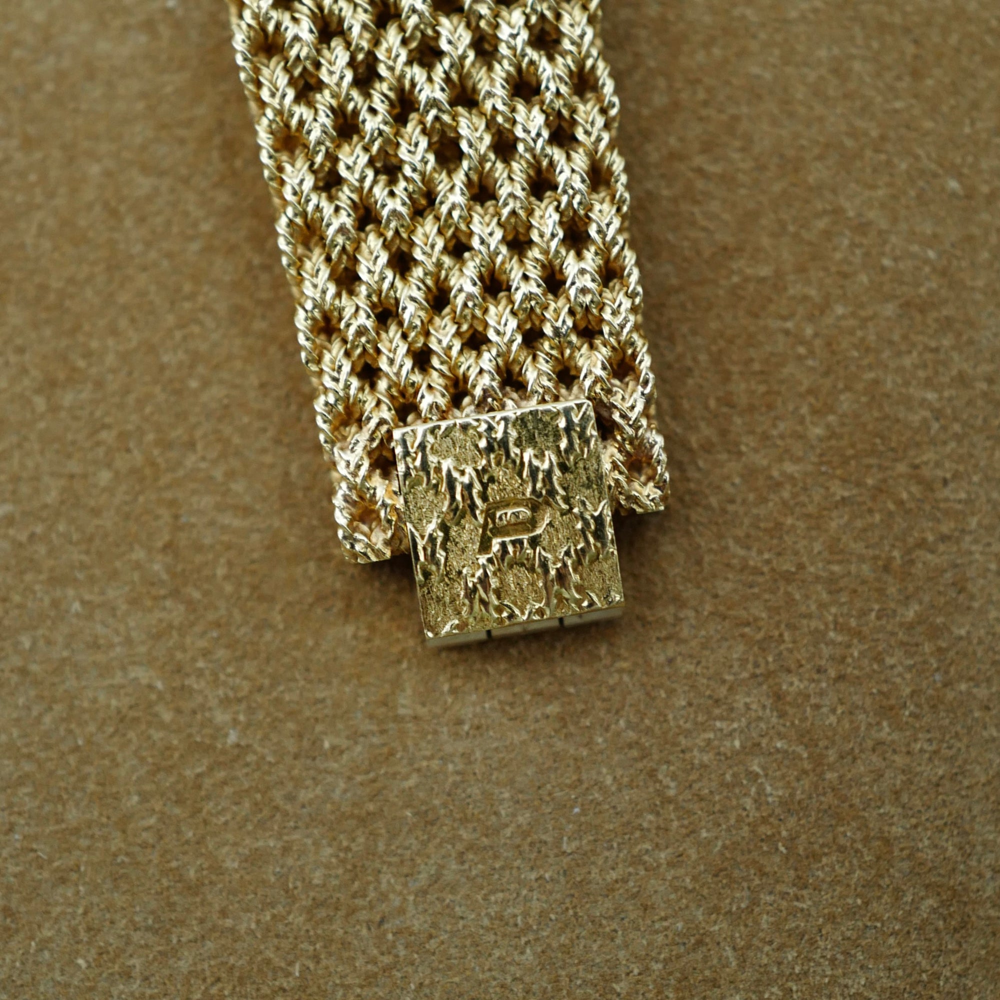 Piaget Yellow Gold Lapis Braided Bracelet Watch (New Arrival)