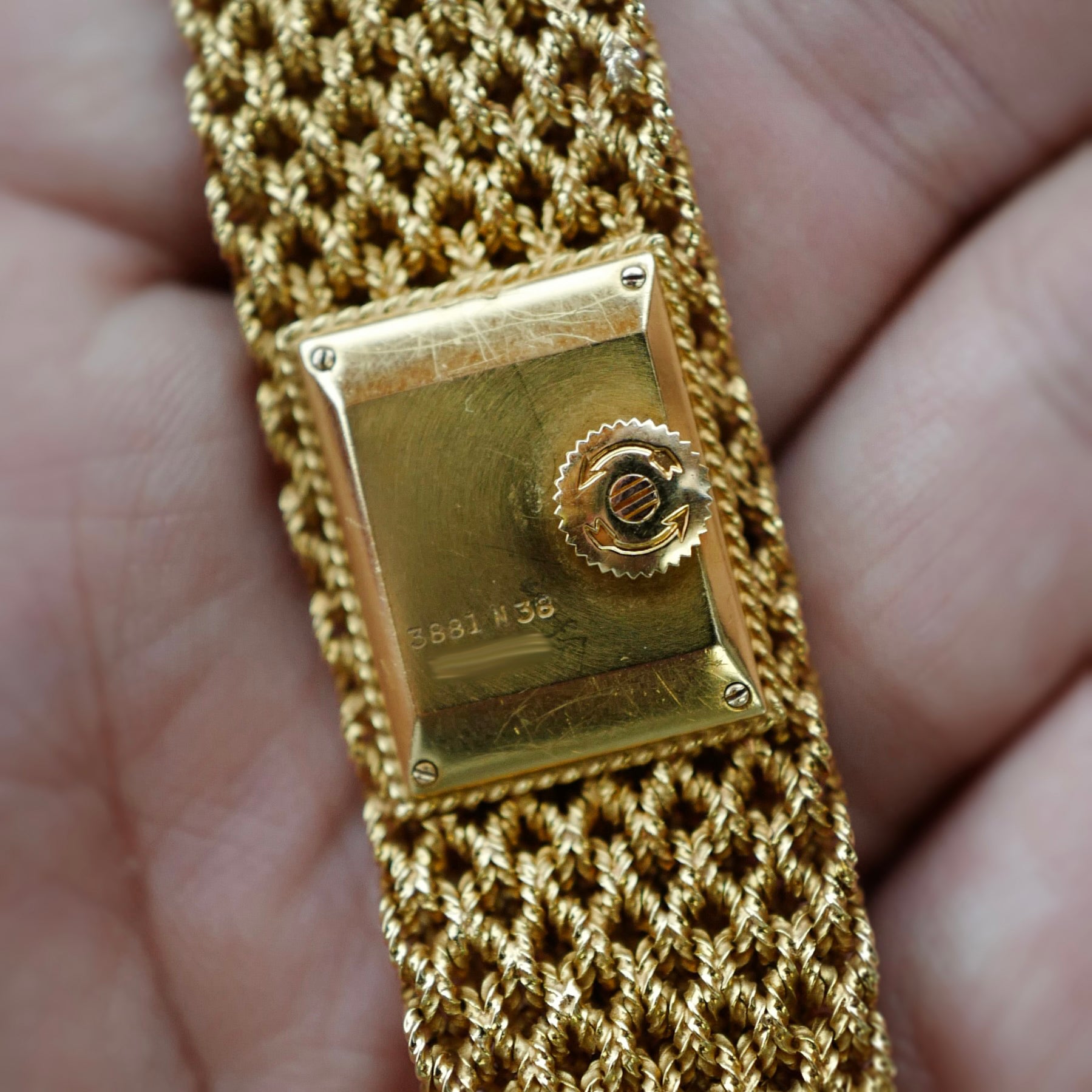Piaget Yellow Gold Lapis Braided Bracelet Watch (New Arrival)