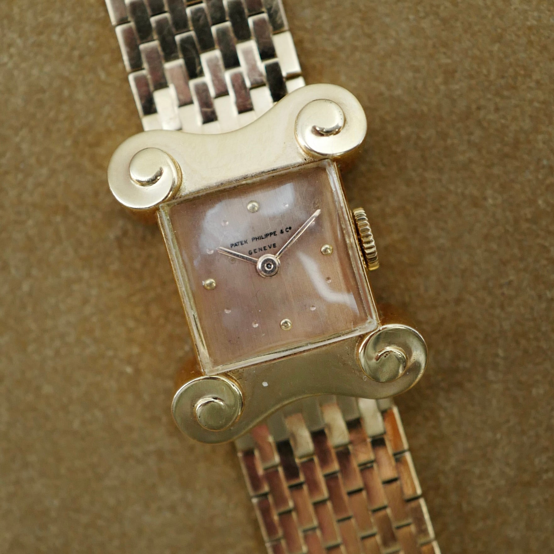 Patek Philippe Pink Gold for Guillermin Paris, Circa 1947 (New Arrival)