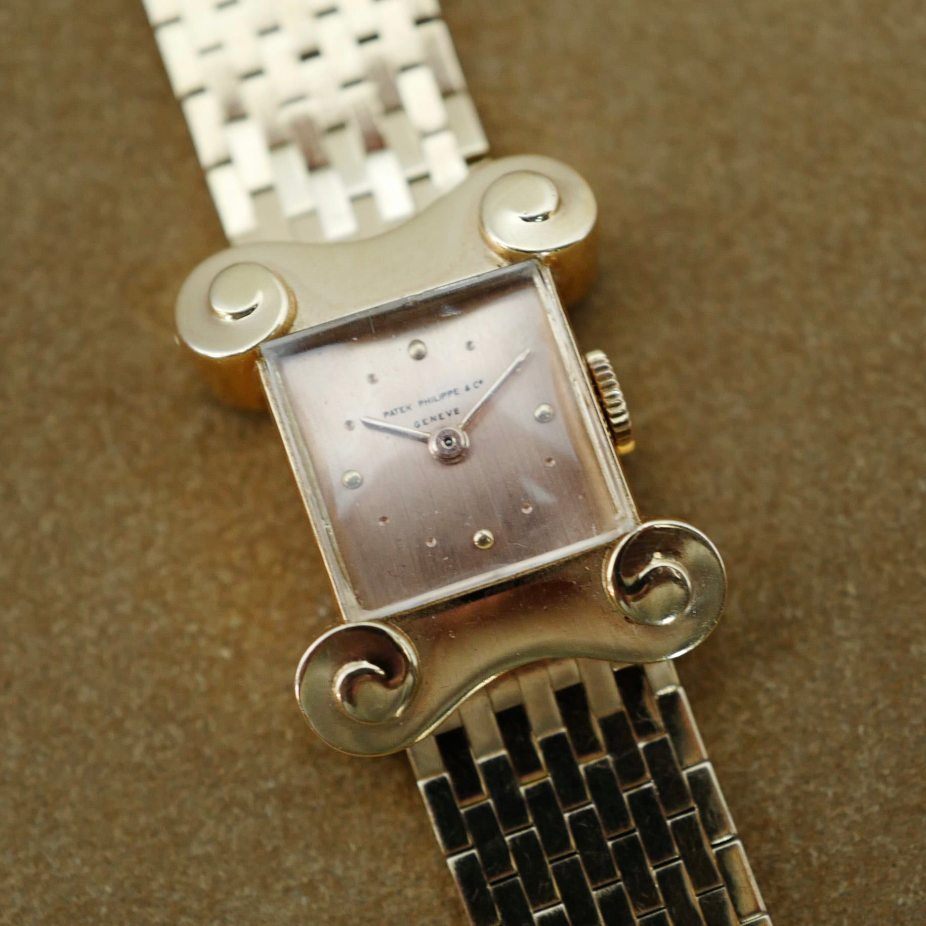 Patek Philippe Pink Gold for Guillermin Paris, Circa 1947 (New Arrival)