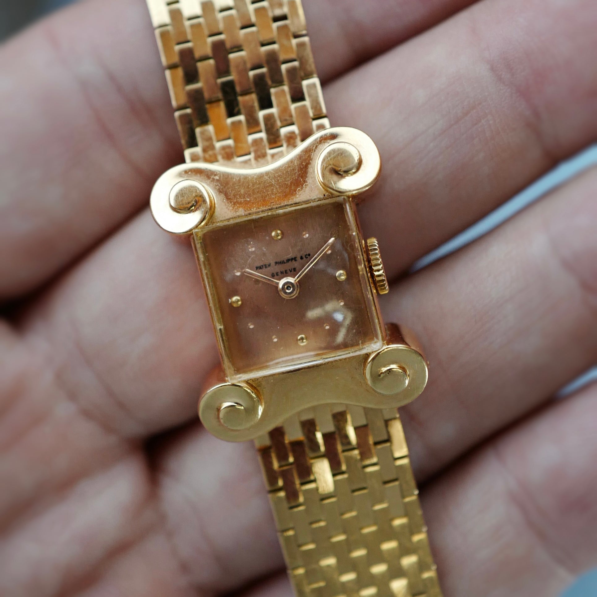 Patek Philippe Pink Gold for Guillermin Paris, Circa 1947 (New Arrival)