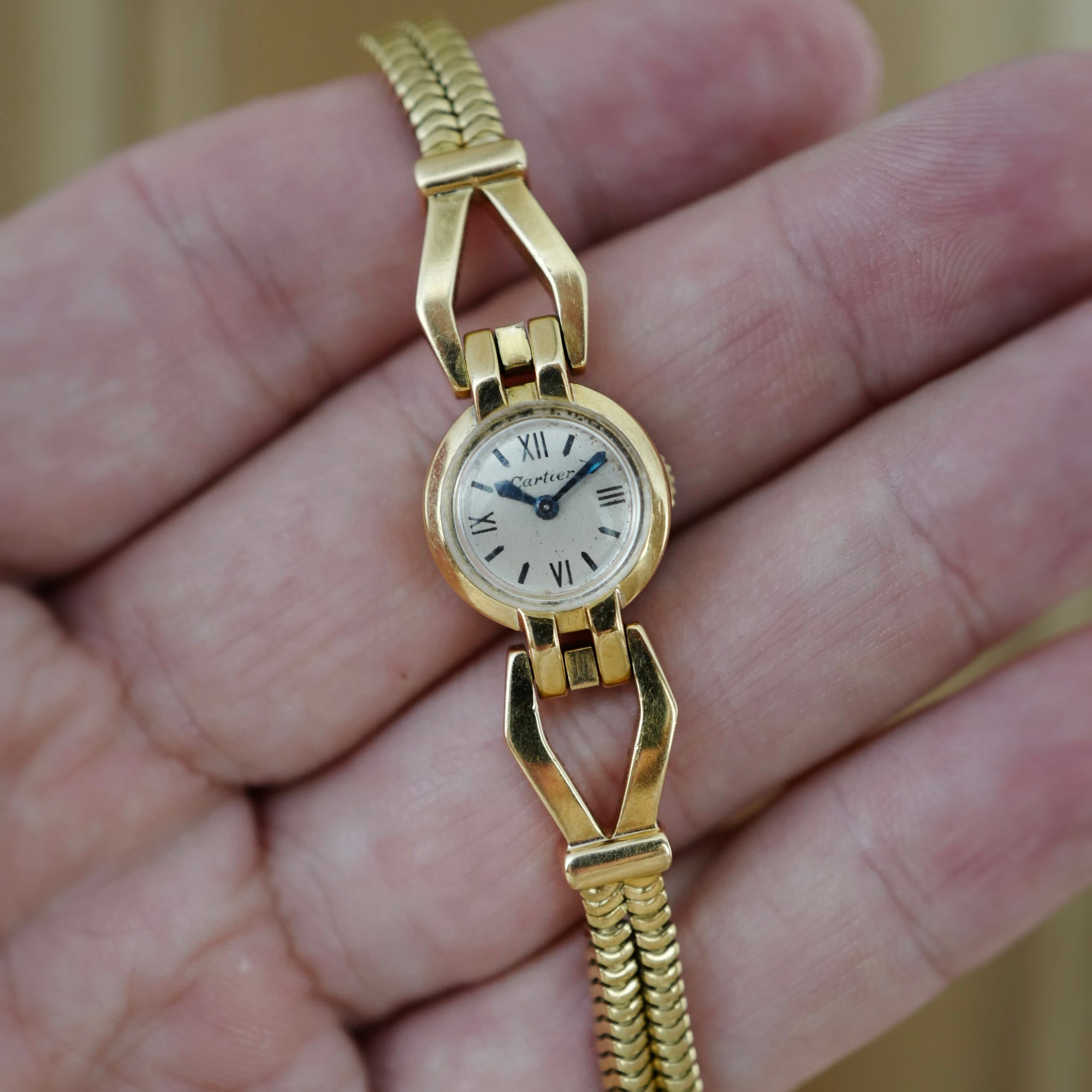 Cartier Yellow Gold Bracelet Watch (New Arrival)
