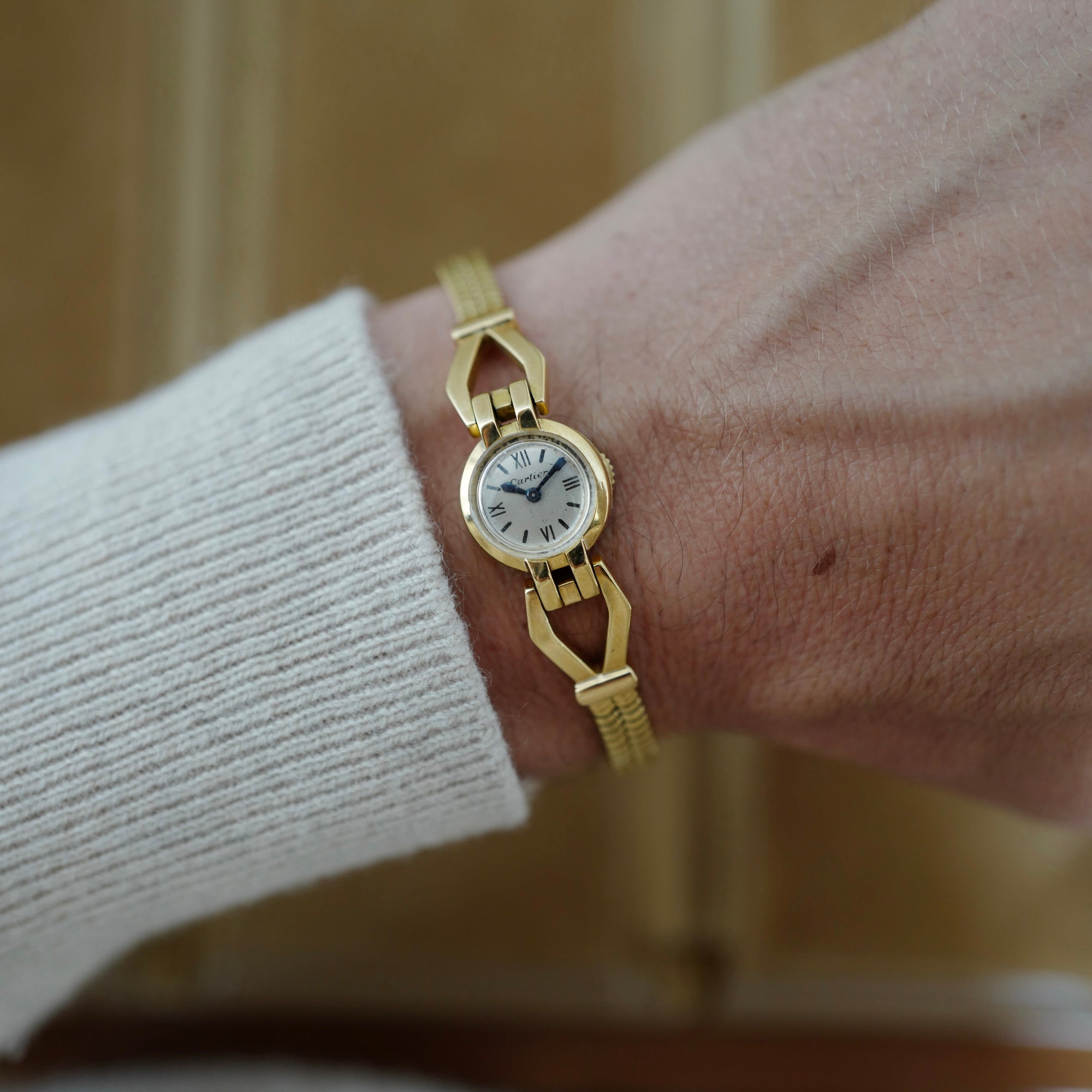 Cartier Yellow Gold Bracelet Watch (New Arrival)